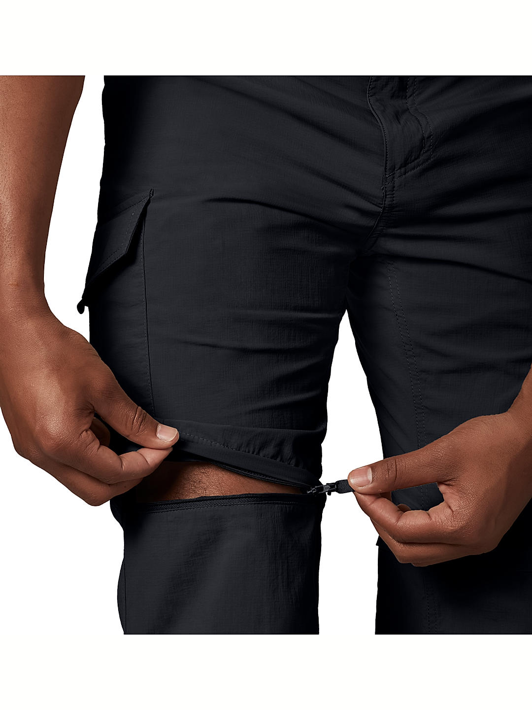 Columbia Mens Black Omni-Wick Silver Ridge Convertible Pant