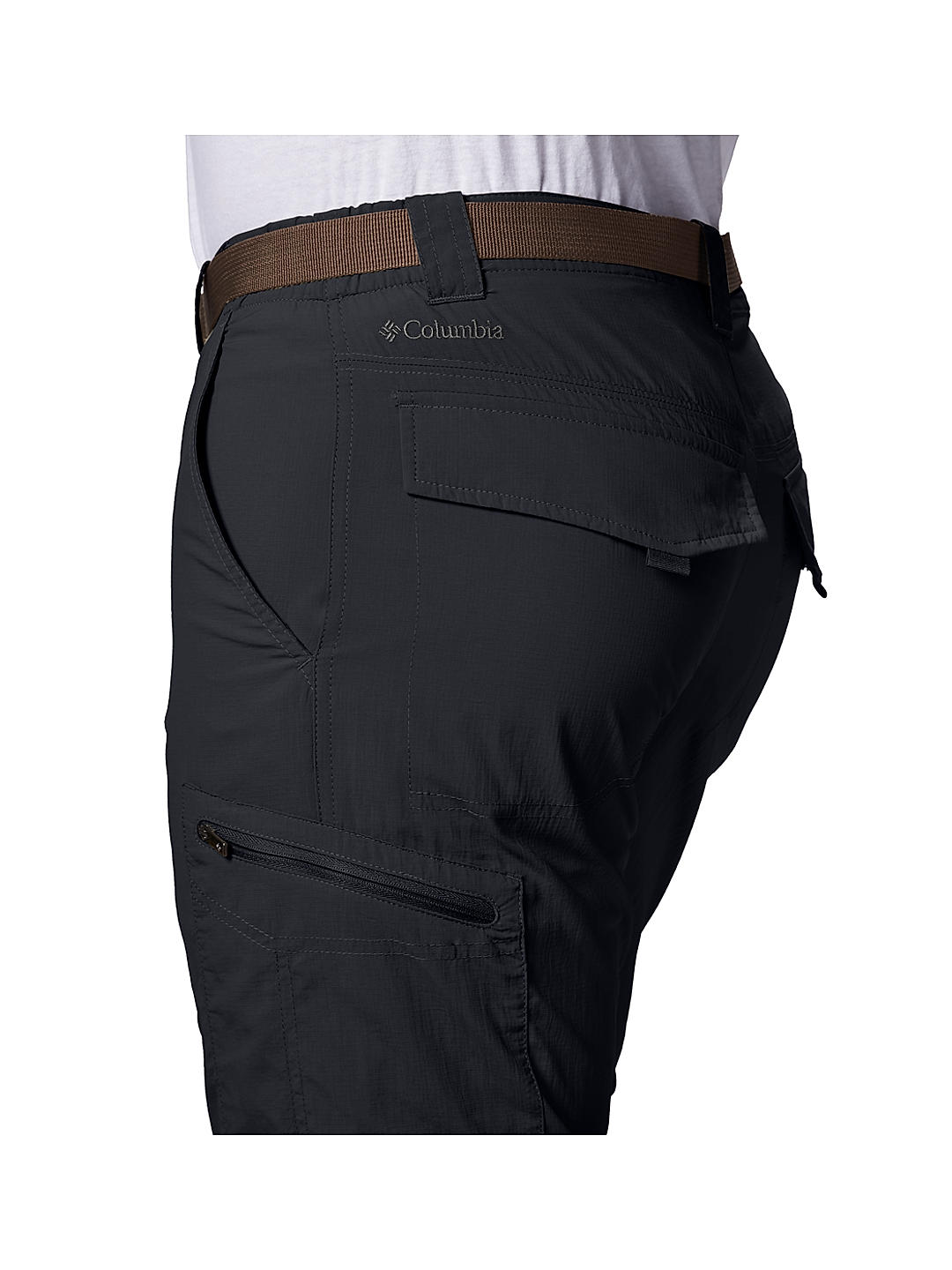 Columbia Mens Black Omni-Wick Silver Ridge Convertible Pant