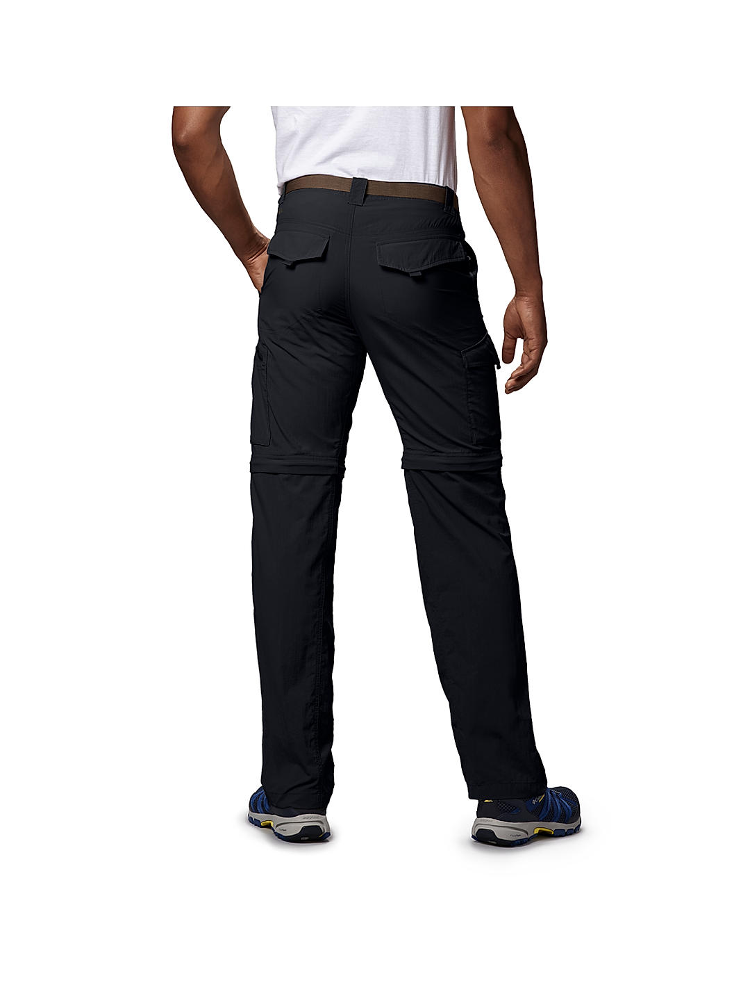 Columbia Mens Black Omni-Wick Silver Ridge Convertible Pant