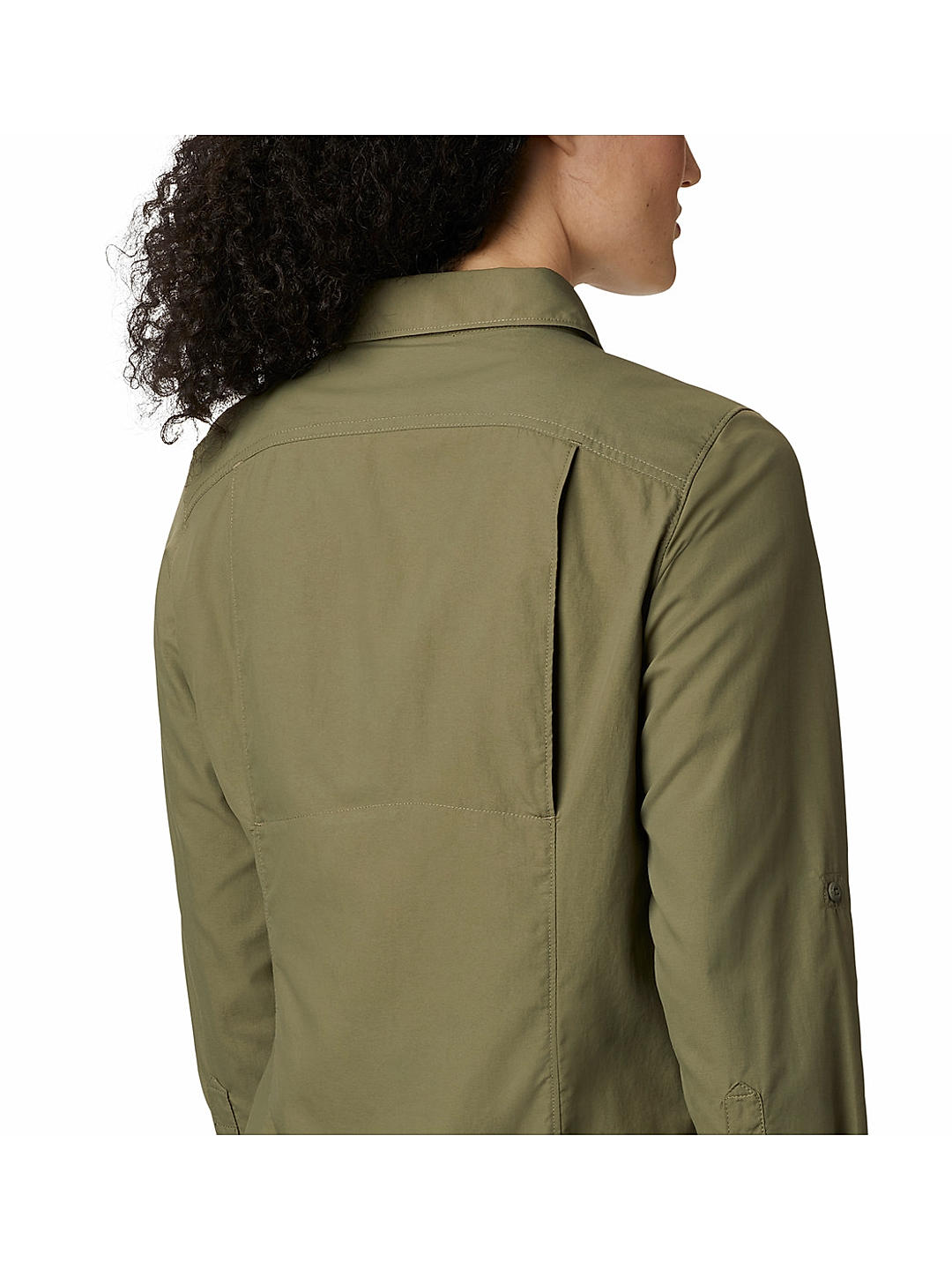 Columbia Womens Green Omni-Wick Silver Ridge 2.0 Long Sleeve Shirt