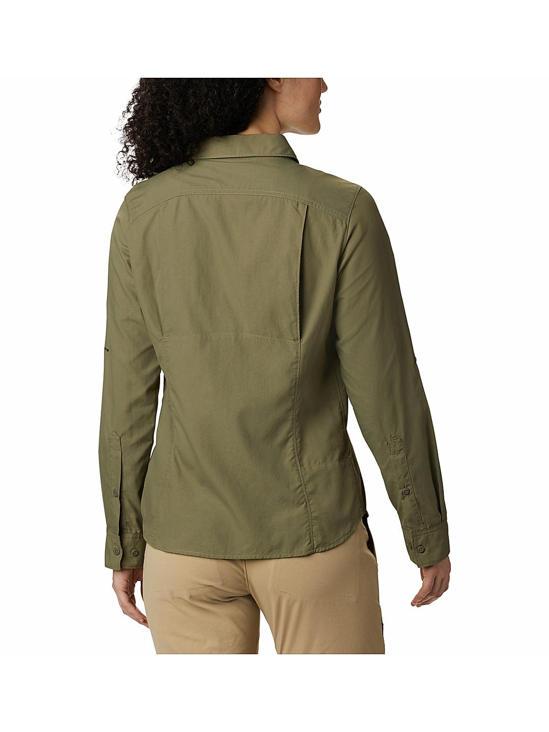 Columbia Womens Green Omni-Wick Silver Ridge 2.0 Long Sleeve Shirt