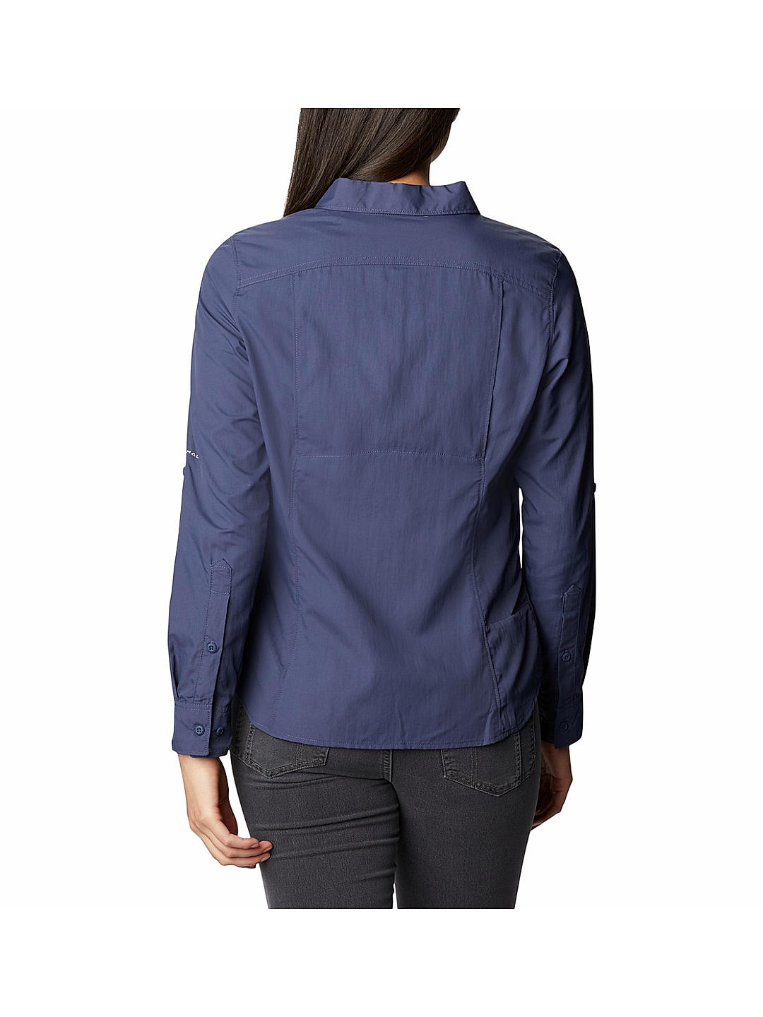 Columbia Womens Blue Omni-Wick Silver Ridge 2.0 Long Sleeve Shirt