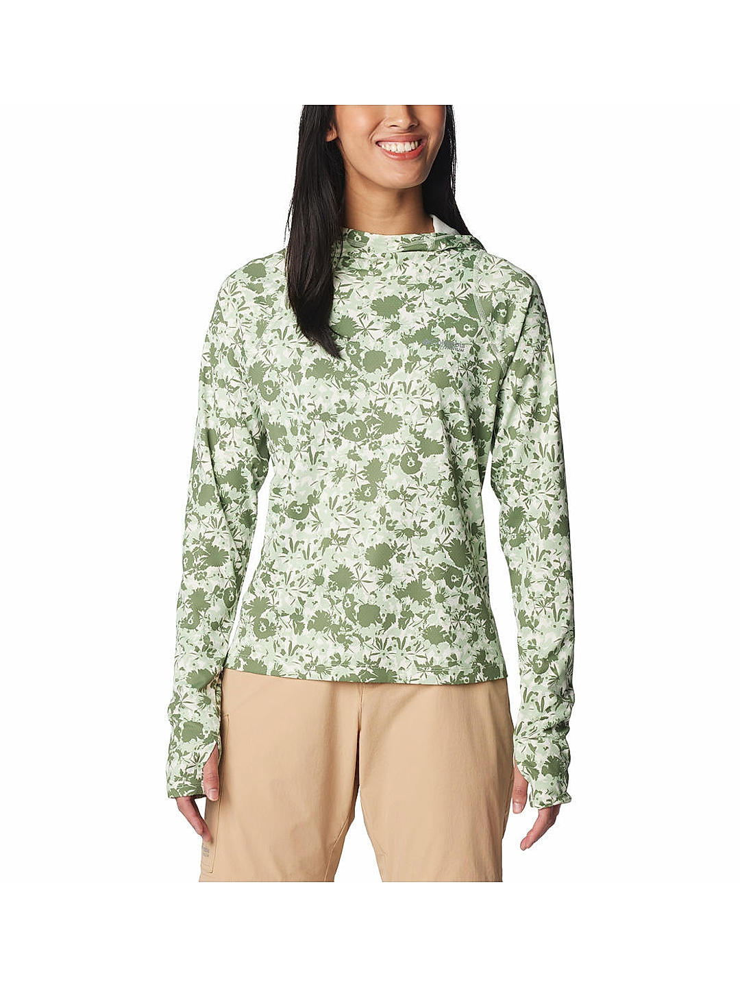 Columbia Womens Green Omni-Shade Summit Valley Hoodie 