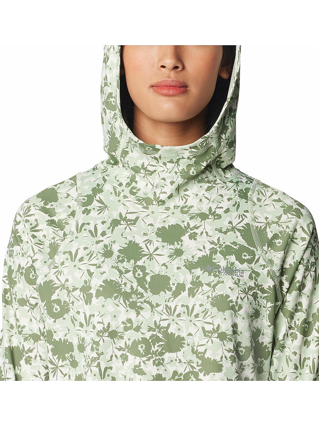 Columbia Womens Green Omni-Shade Summit Valley Hoodie 