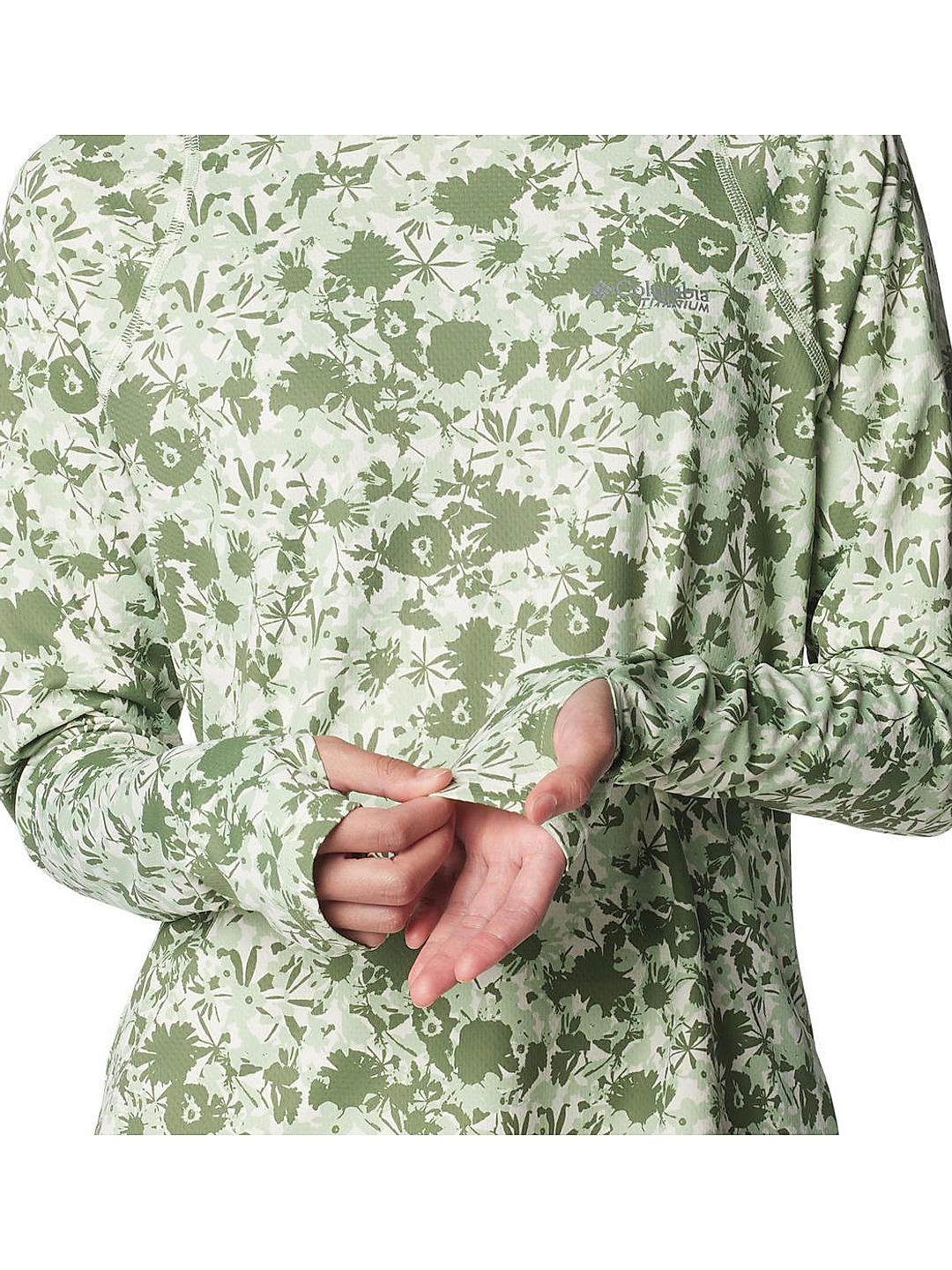 Columbia Womens Green Omni-Shade Summit Valley Hoodie 