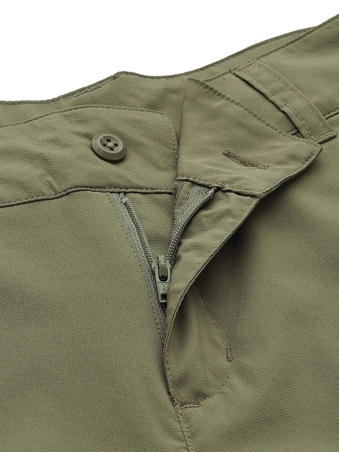 Columbia Womens Olive Omni-Shade Silver Ridge Utility Capri Short