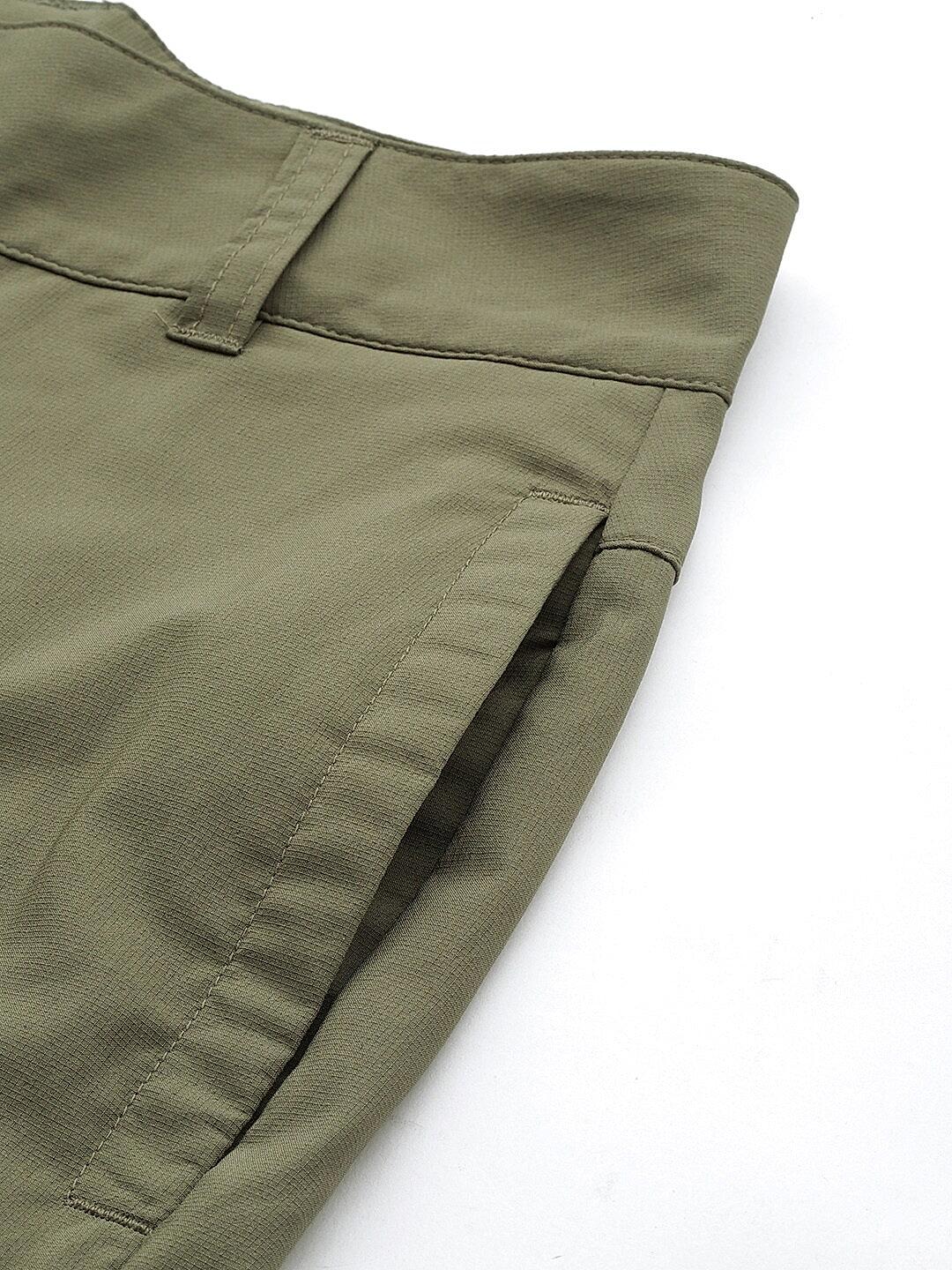 Columbia Womens Olive Omni-Shade Silver Ridge Utility Capri Short
