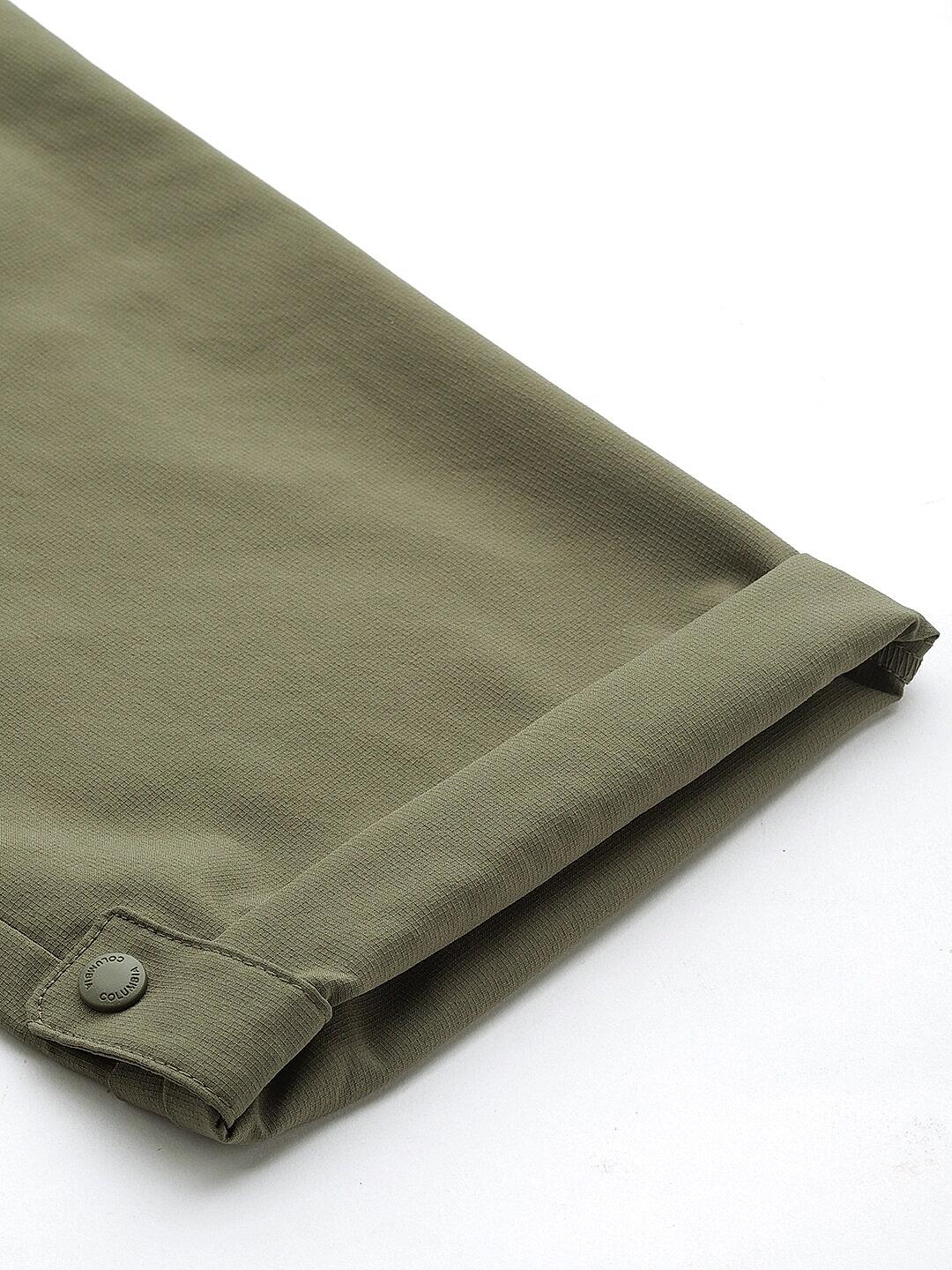 Columbia Womens Olive Omni-Shade Silver Ridge Utility Capri Short