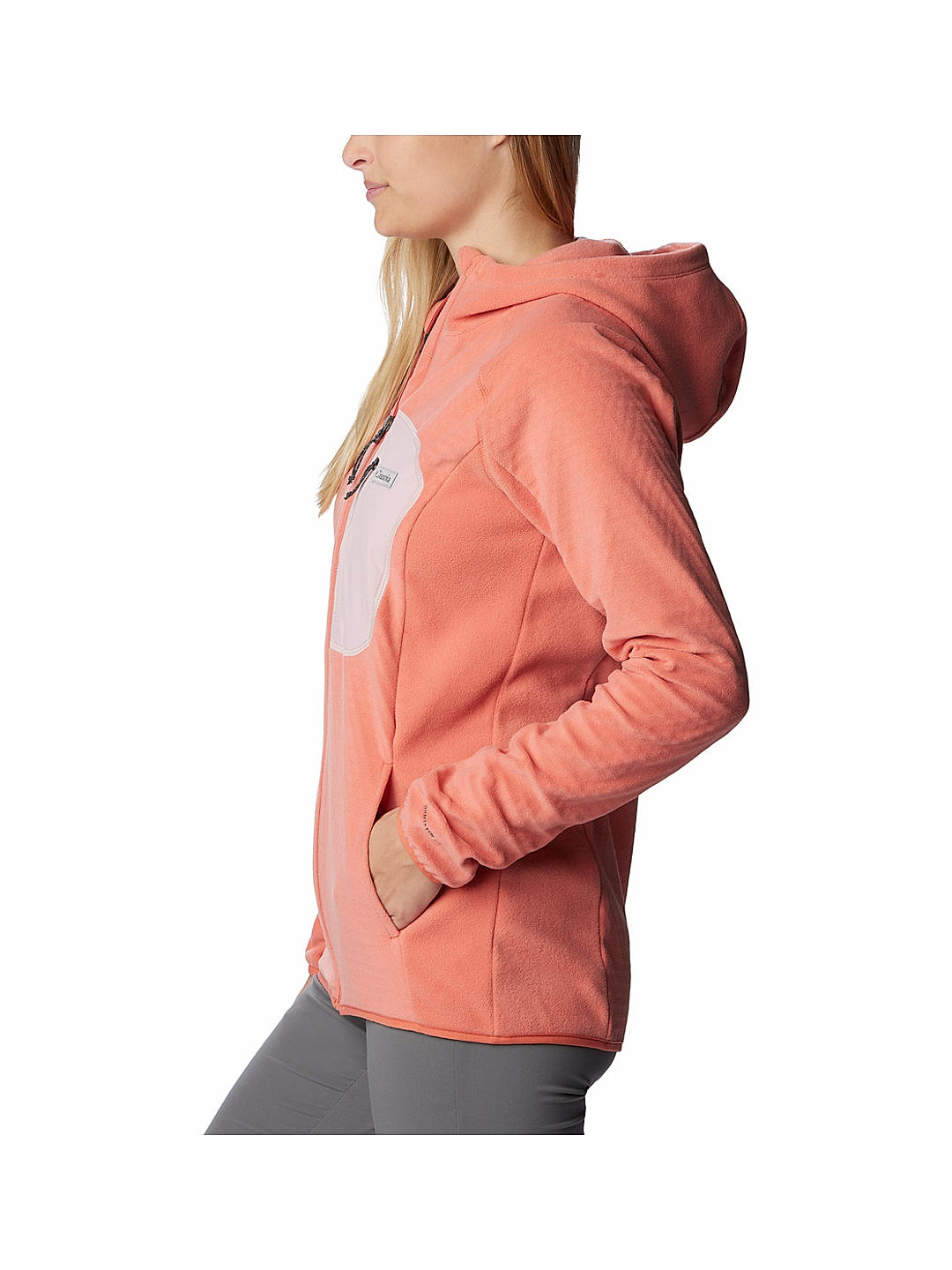 Columbia Womens Orange Omni-Heat Helix W Outdoor Tracks Hooded Full Zip Jacket