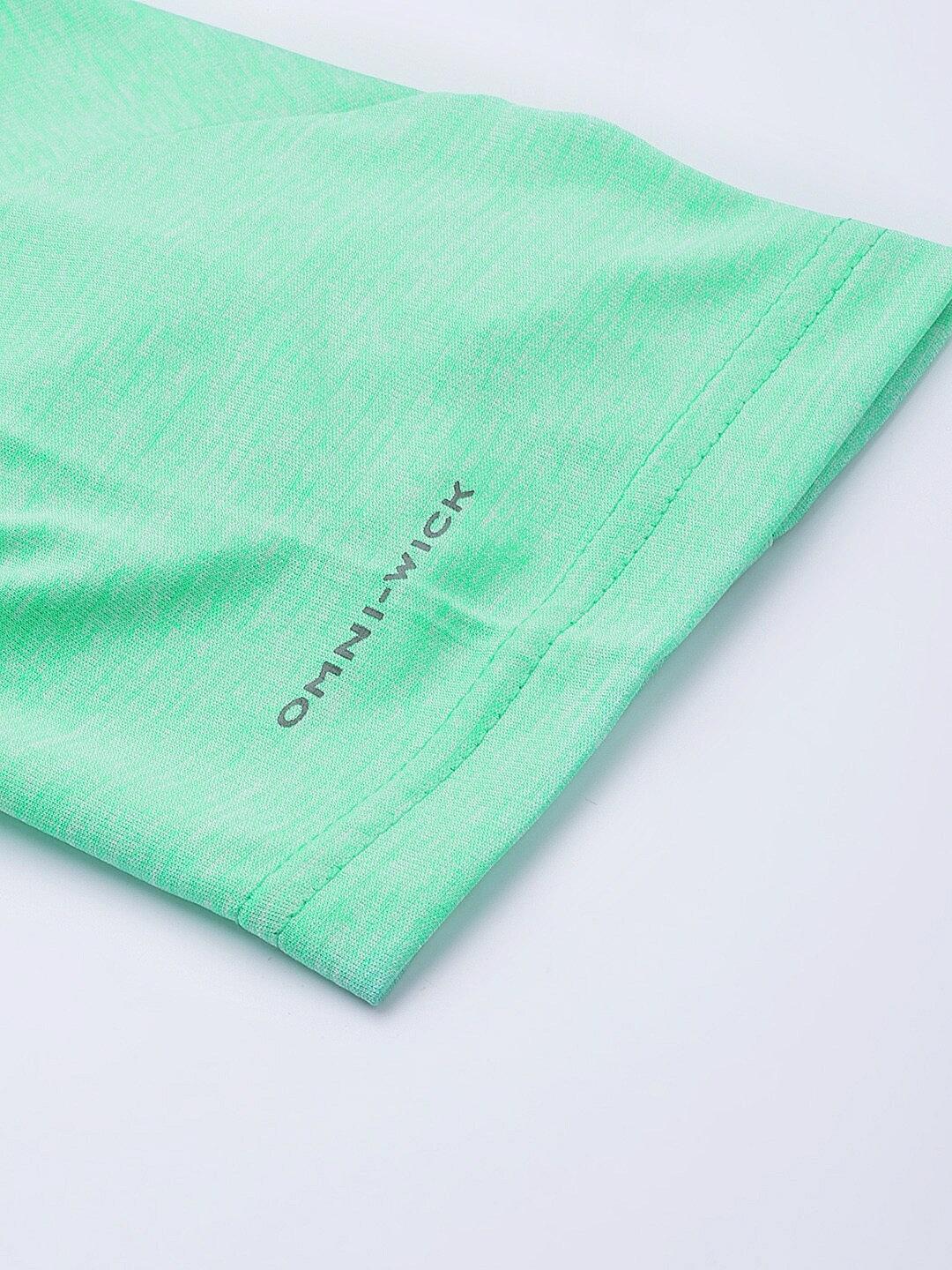 Columbia Womens Green Omni-Wick Columbia Hike Short Sleeve Crew Tshirt