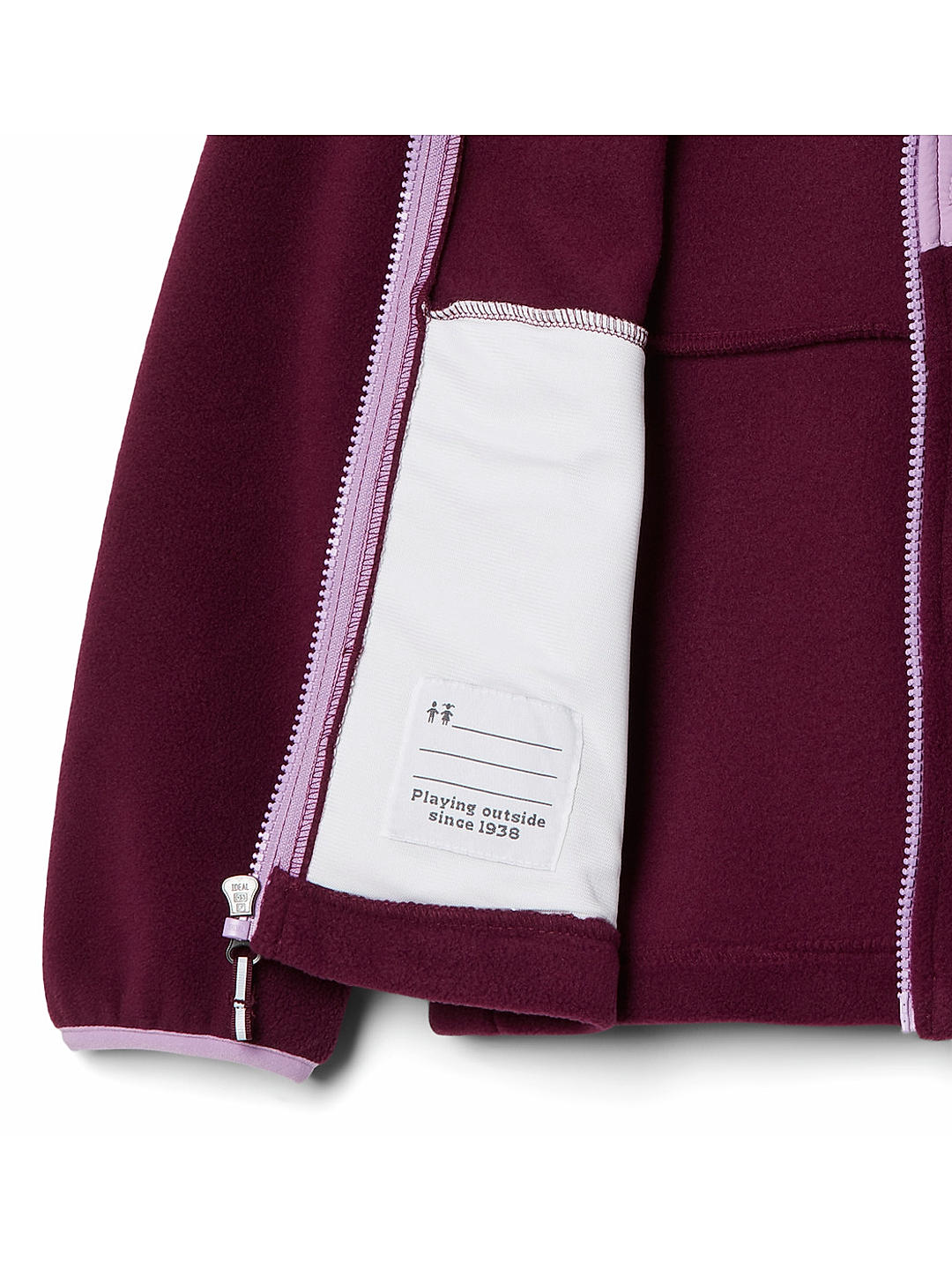 Columbia Kids Unisex Purple Fast Trek III Full Zip Fleece Jacket