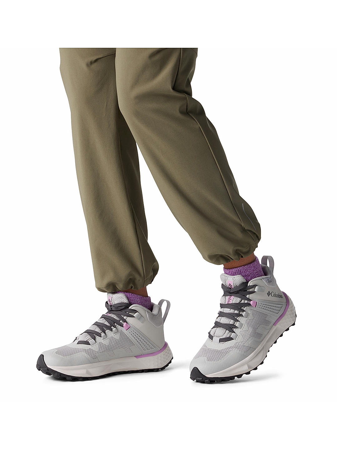 Columbia Womens Grey Facet 75 Mid Outdry Shoes