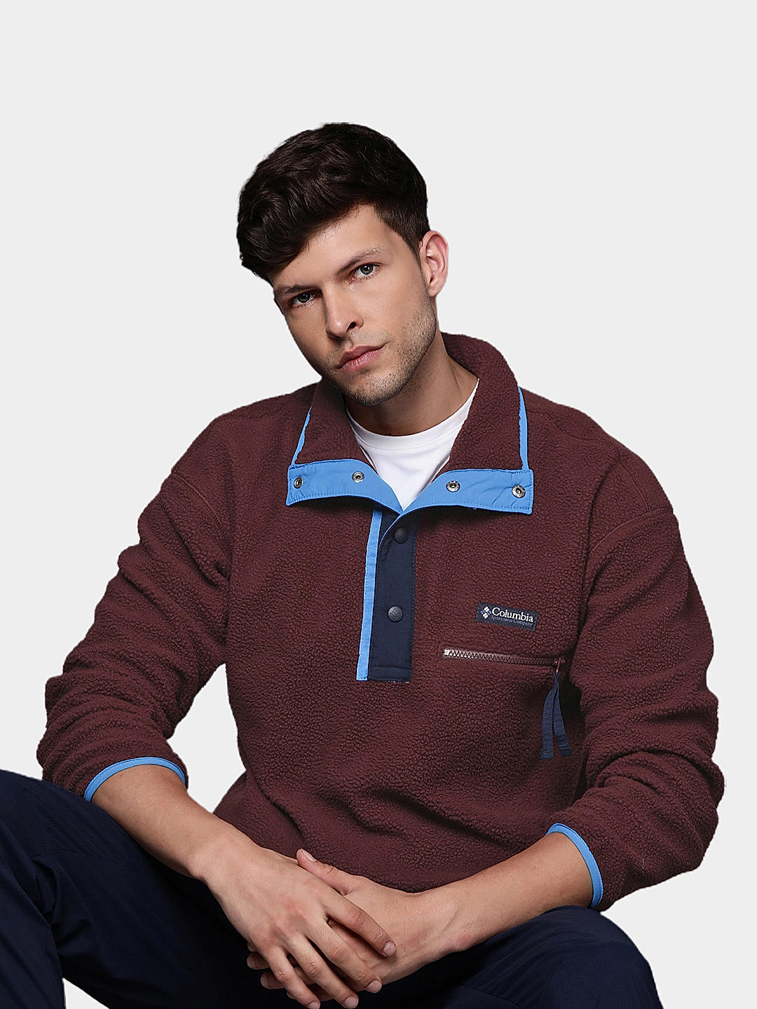Columbia button pullover shop