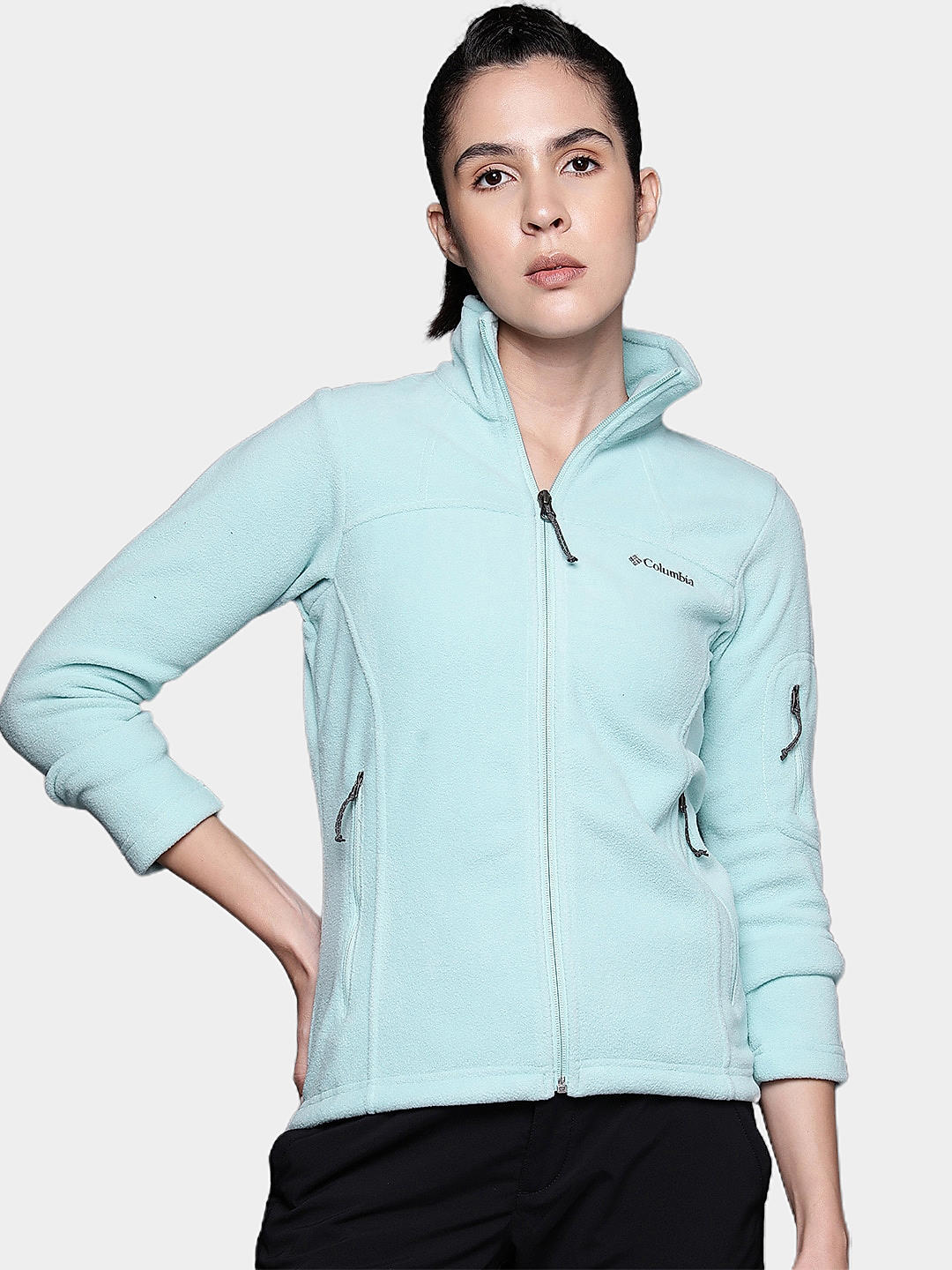Columbia light blue jacket top