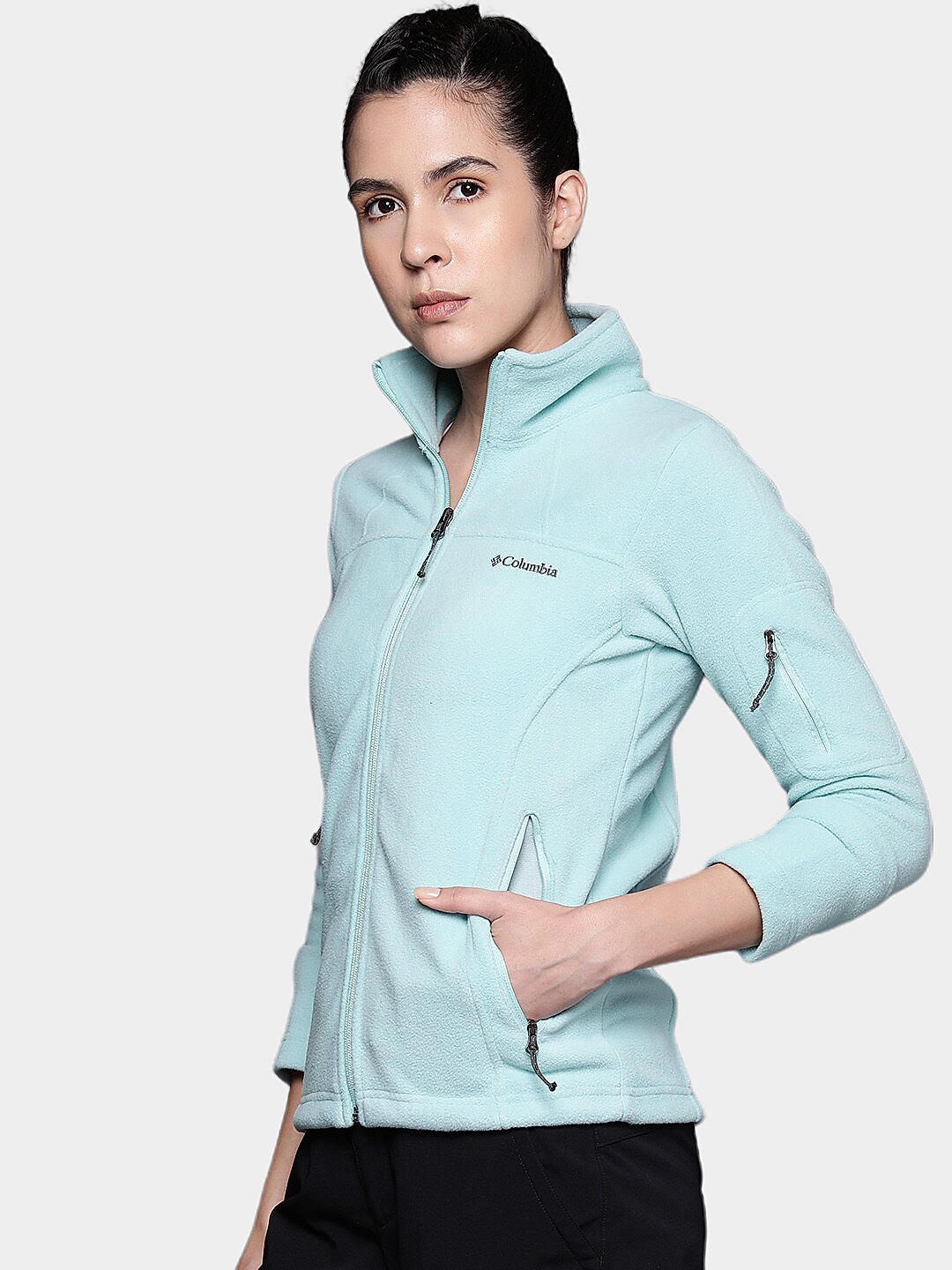 Columbia Womens Blue Fast Trek II Fleece Jacket