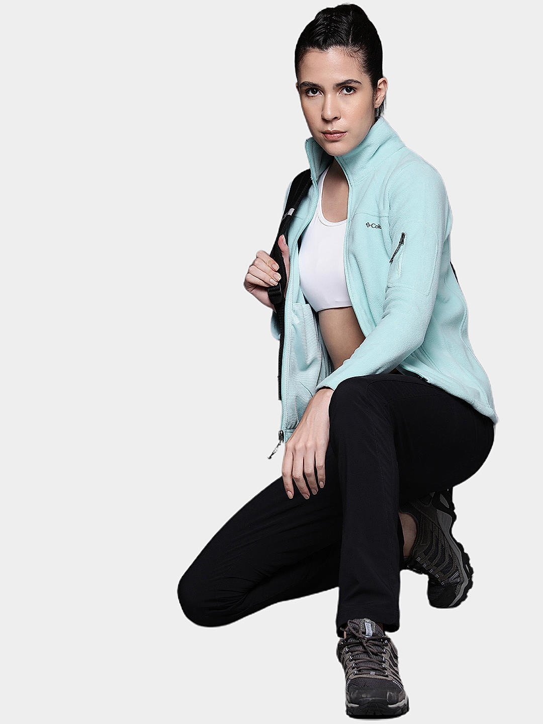 Columbia Womens Blue Fast Trek II Fleece Jacket