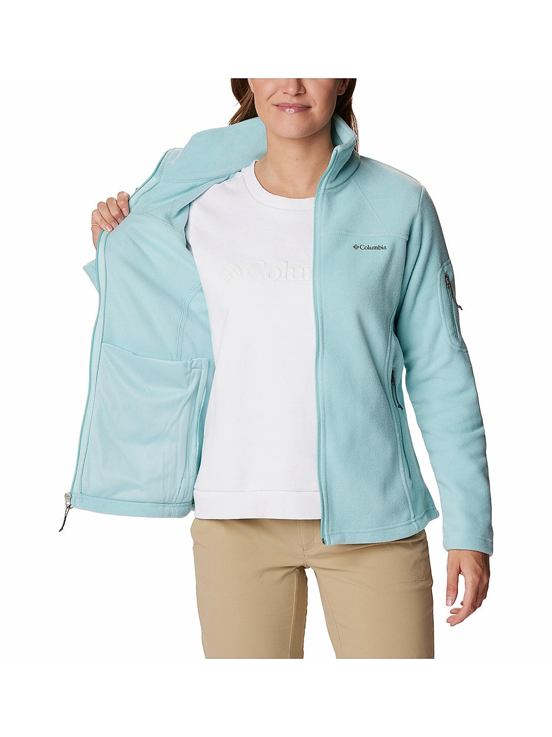 Columbia Womens Blue Fast Trek II Fleece Jacket