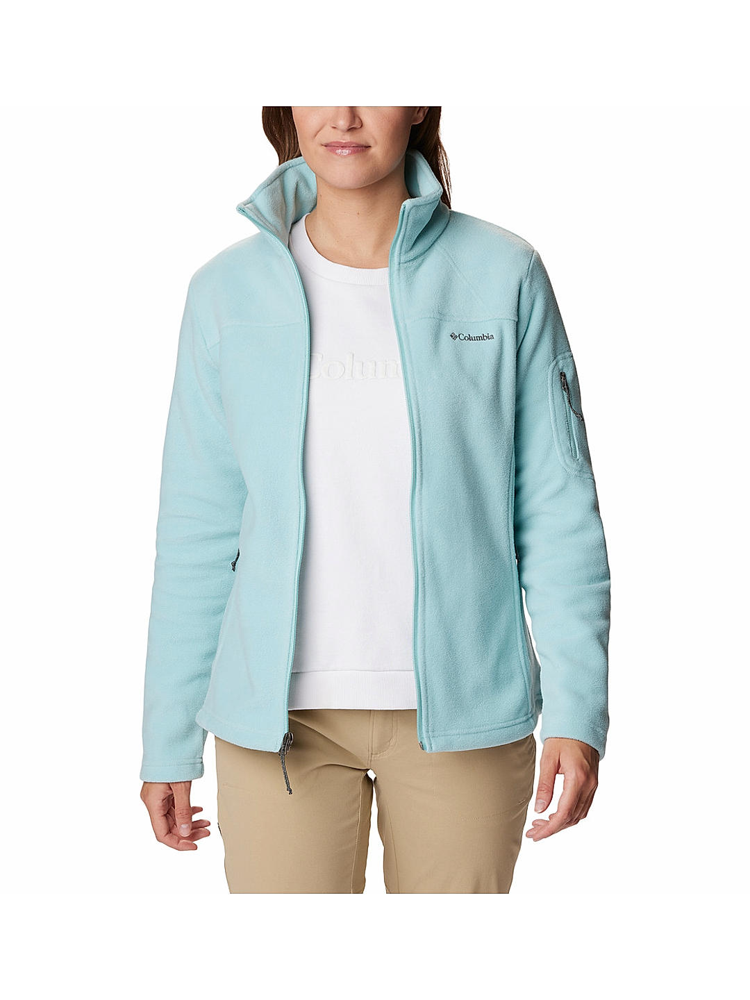 Columbia Womens Blue Fast Trek II Fleece Jacket