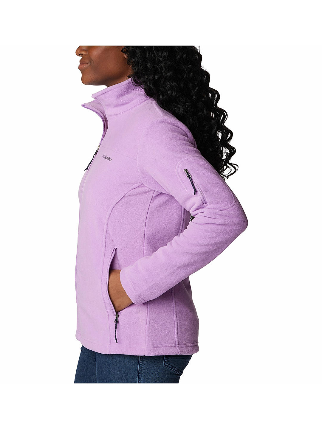 Columbia Womens Purple Fast Trek II Fleece Jacket