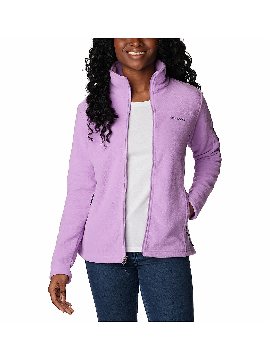 Columbia Womens Purple Fast Trek II Fleece Jacket