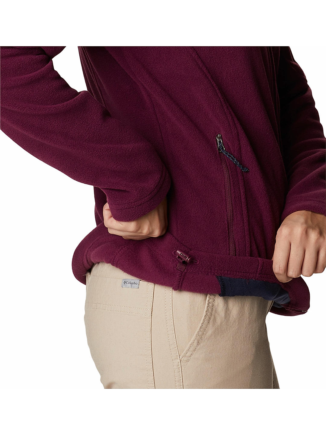 Columbia Womens Maroon Fast Trek II Fleece Jacket