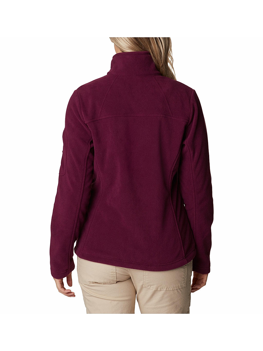 Columbia Womens Maroon Fast Trek II Fleece Jacket