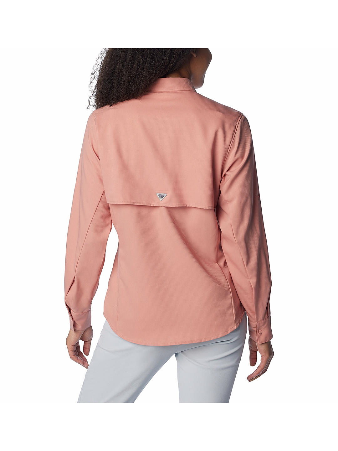 Columbia Womens Pink Omni-Wick Womens Tamiami II Long Sleeve Shirt