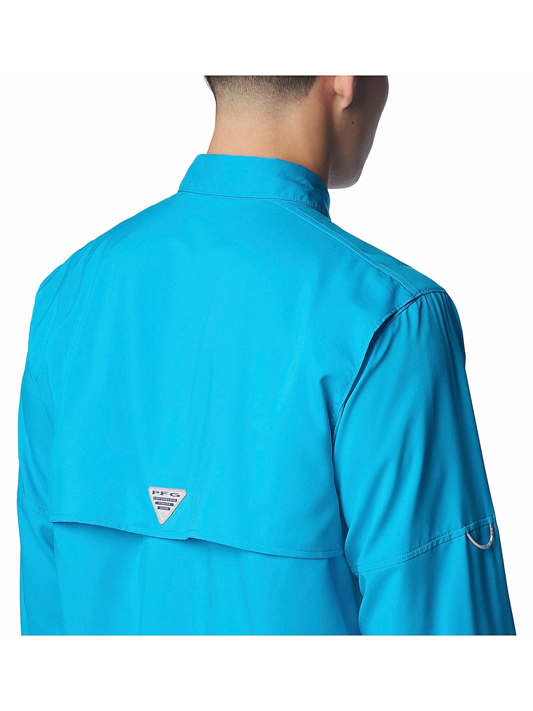 Columbia Mens Blue Omni-Shield Blood and Guts IV  Long Sleeve Shirt