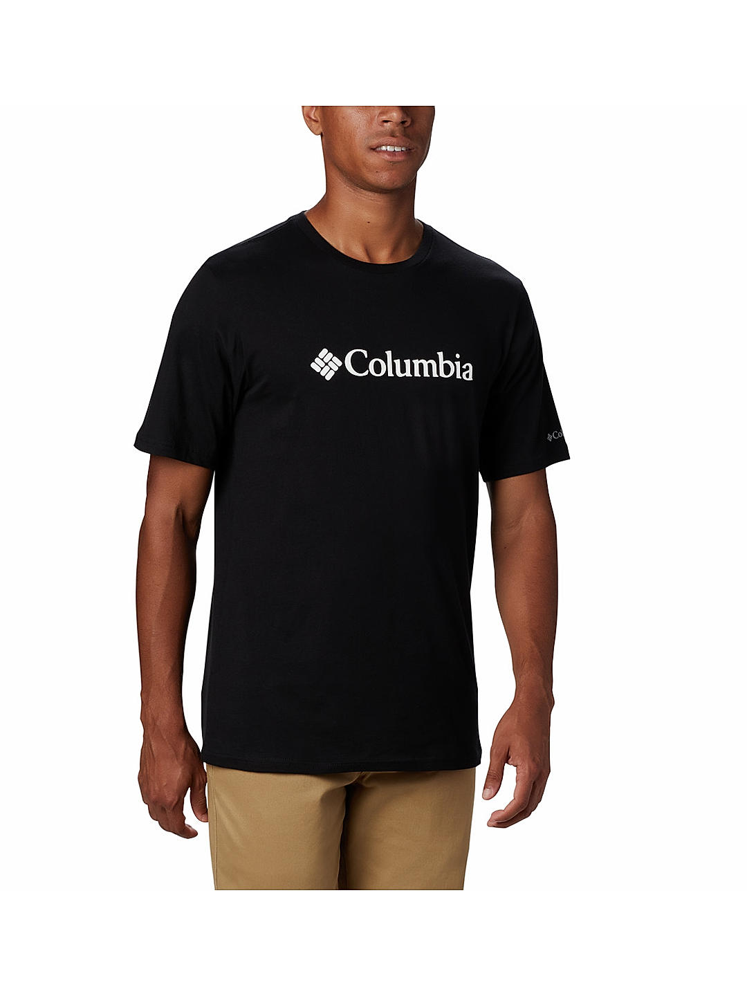 Columbia Mens Black CSC Basic Logo Short Sleeve Tshirt
