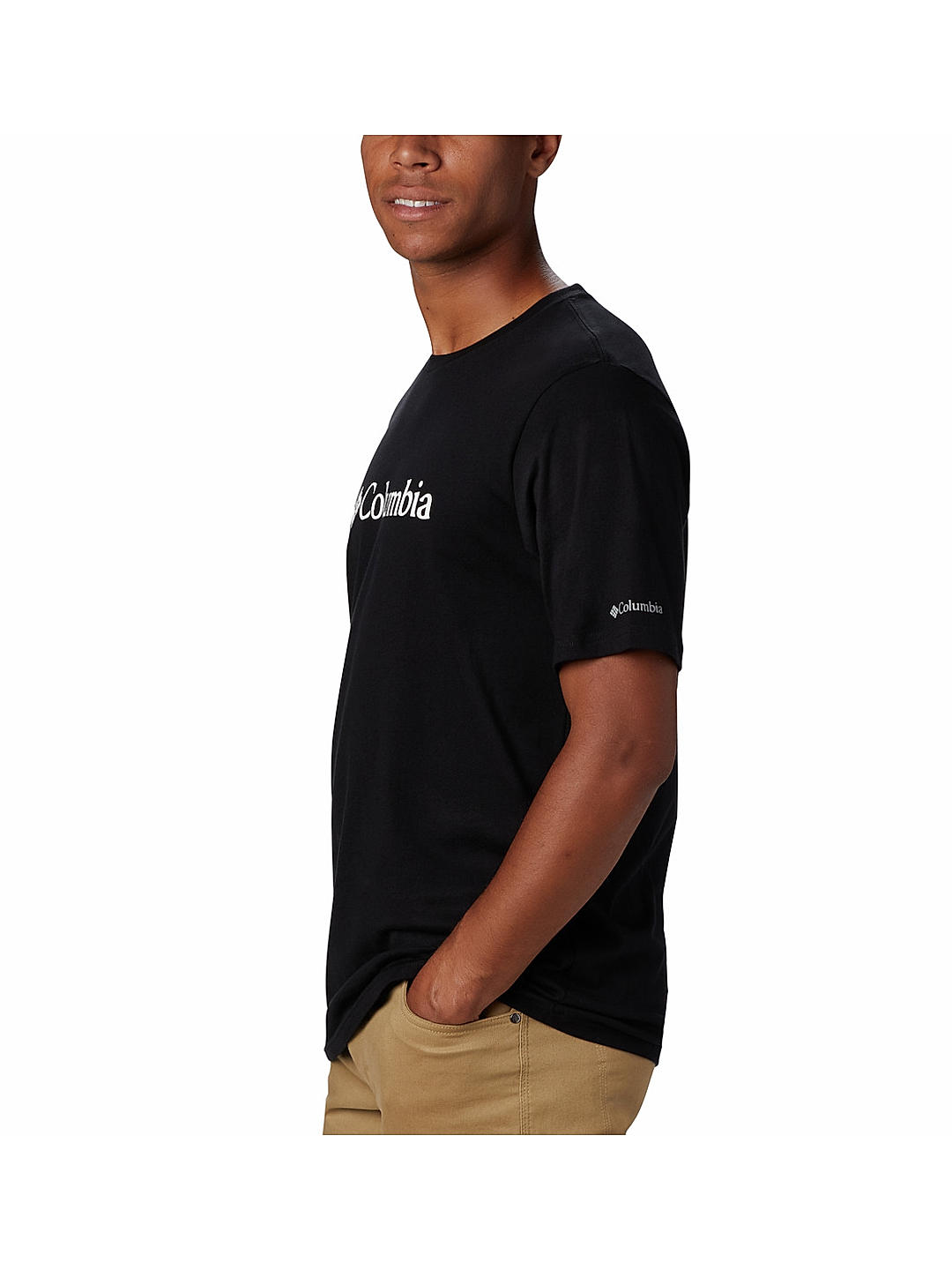 Columbia Mens Black CSC Basic Logo Short Sleeve Tshirt