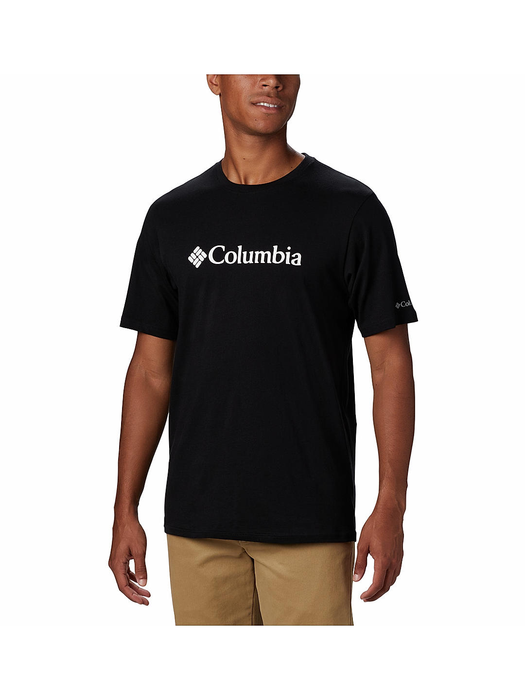 Columbia Mens Black CSC Basic Logo Short Sleeve Tshirt