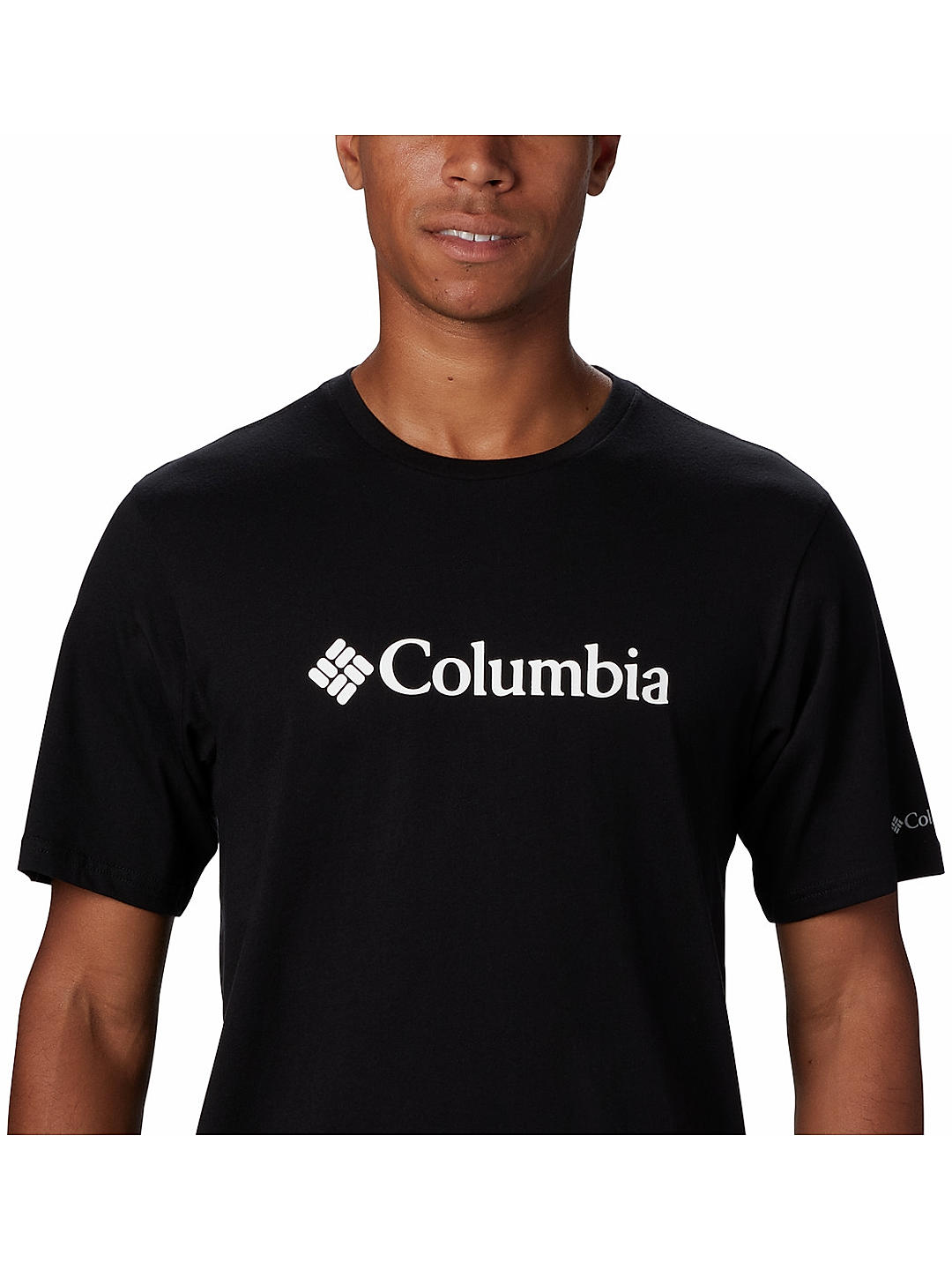 Columbia Mens Black CSC Basic Logo Short Sleeve Tshirt