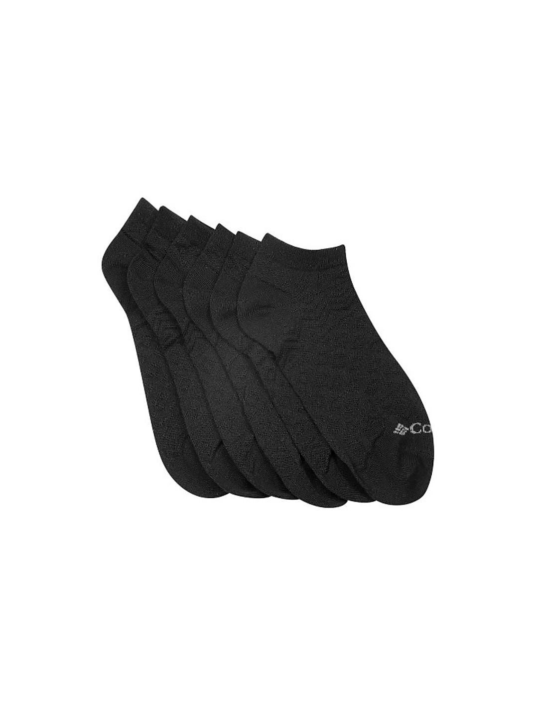 Columbia Women Pack of 6 Ankle Length Fashion No-Show Pattern Mesh Socks  (Not Returnable)