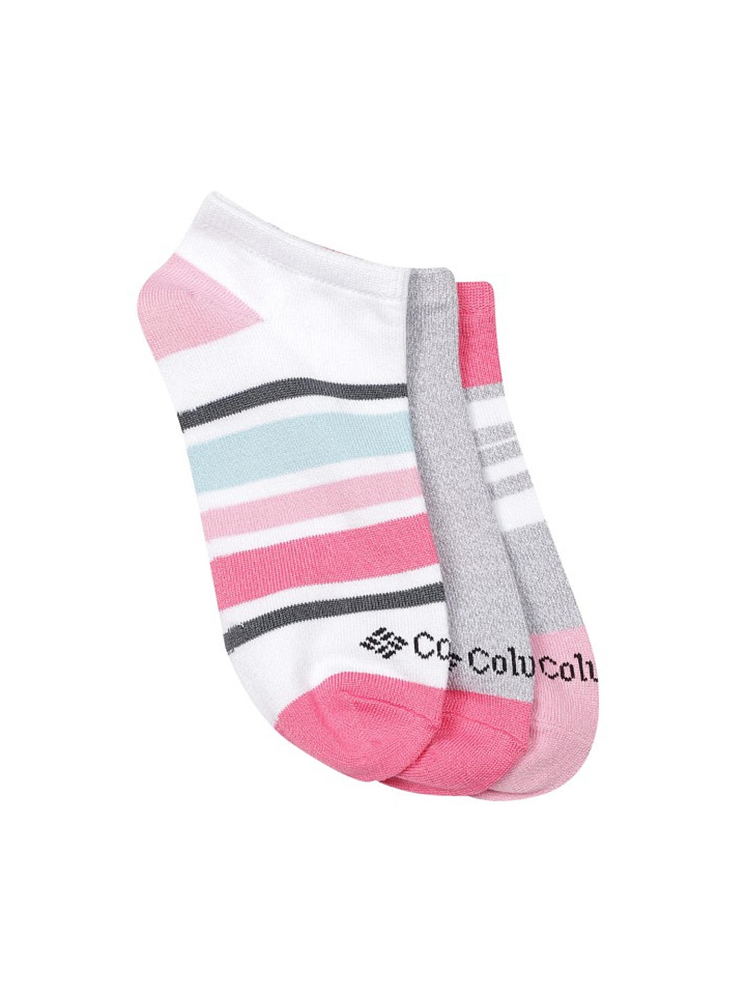 Columbia Women Pack of 3 Ankle Length Super Soft Polytam Colourblocked No Show Socks (Not Returnable)