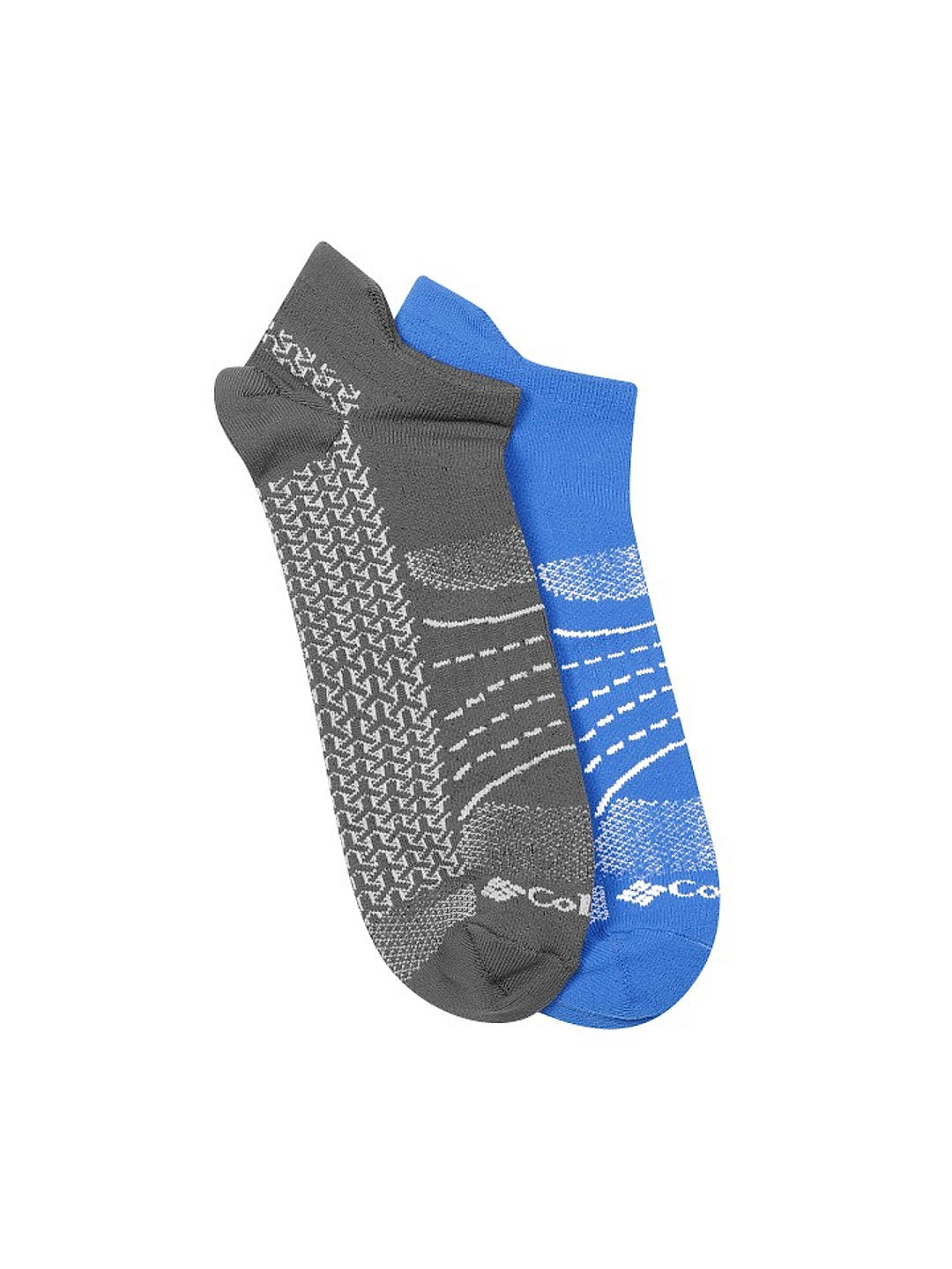 Columbia Men Multi Mapped Brr No-Show Lightweight Socks (Pack of 2) (Not Returnable)