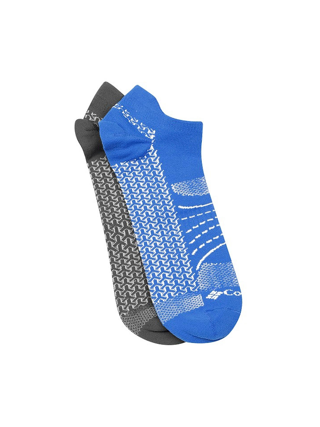 Columbia Men Multi Mapped Brr No-Show Lightweight Socks (Pack of 2) (Not Returnable)