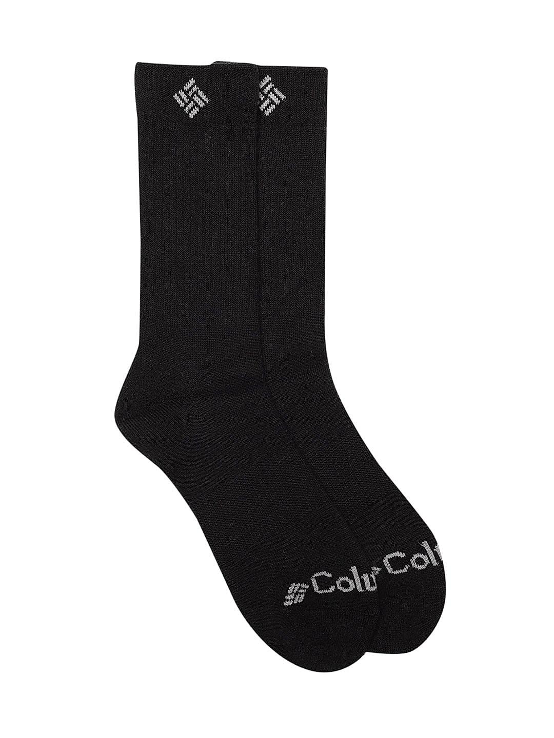 Columbia Men Black Socks Mn Wool Thermal Crew (Pair of 2) (Not Returnable)