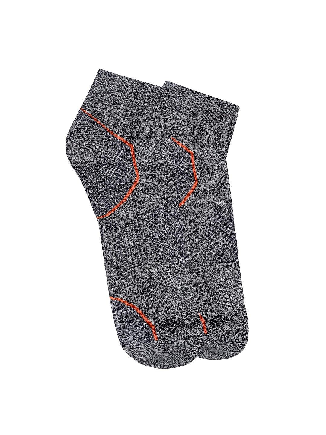 Columbia Men Grey Socks Mn Low Cut-Bal Pt (Pair of 2) (Not Returnable)