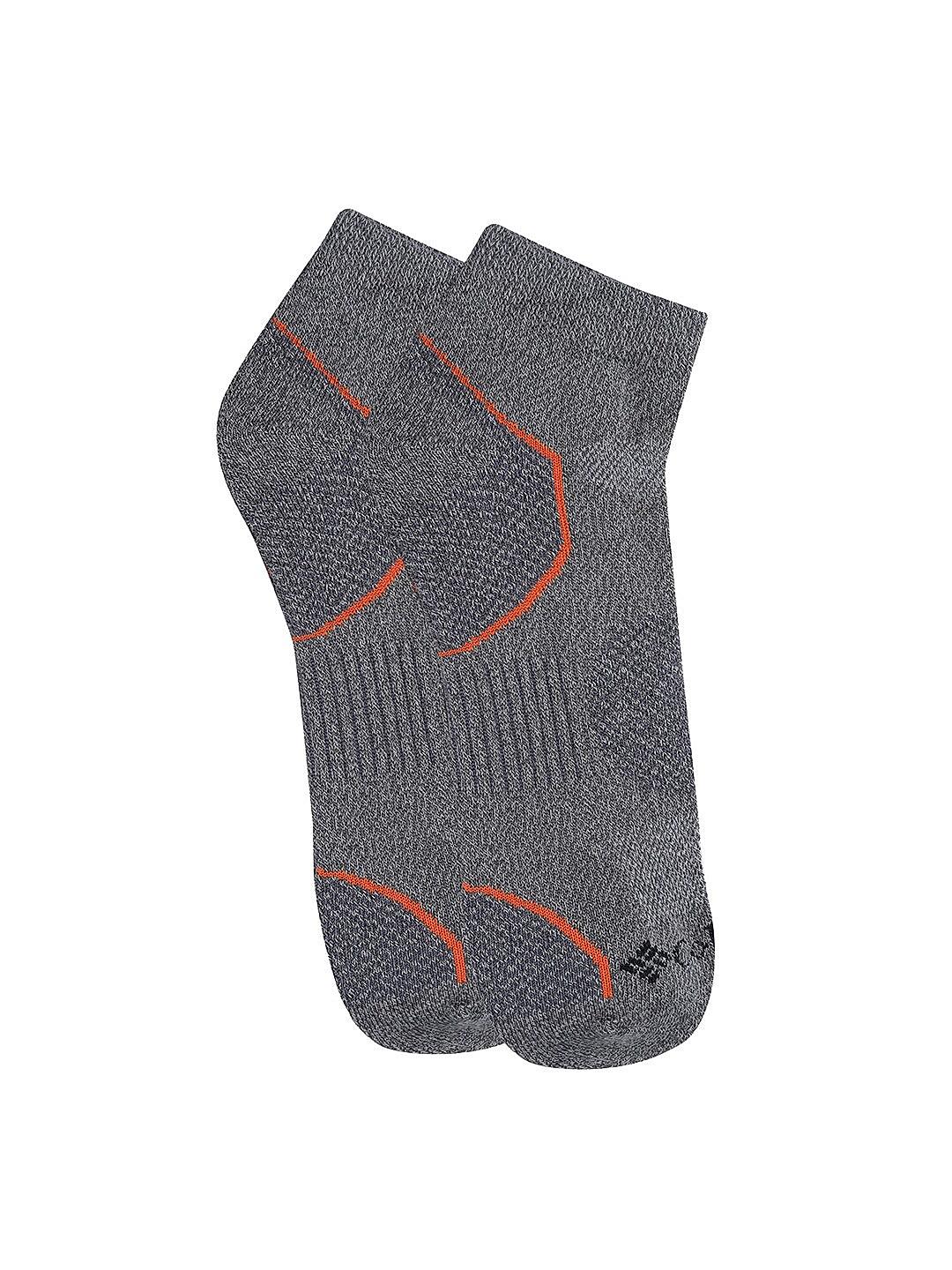 Columbia Men Grey Socks Mn Low Cut-Bal Pt (Pair of 2) (Not Returnable)