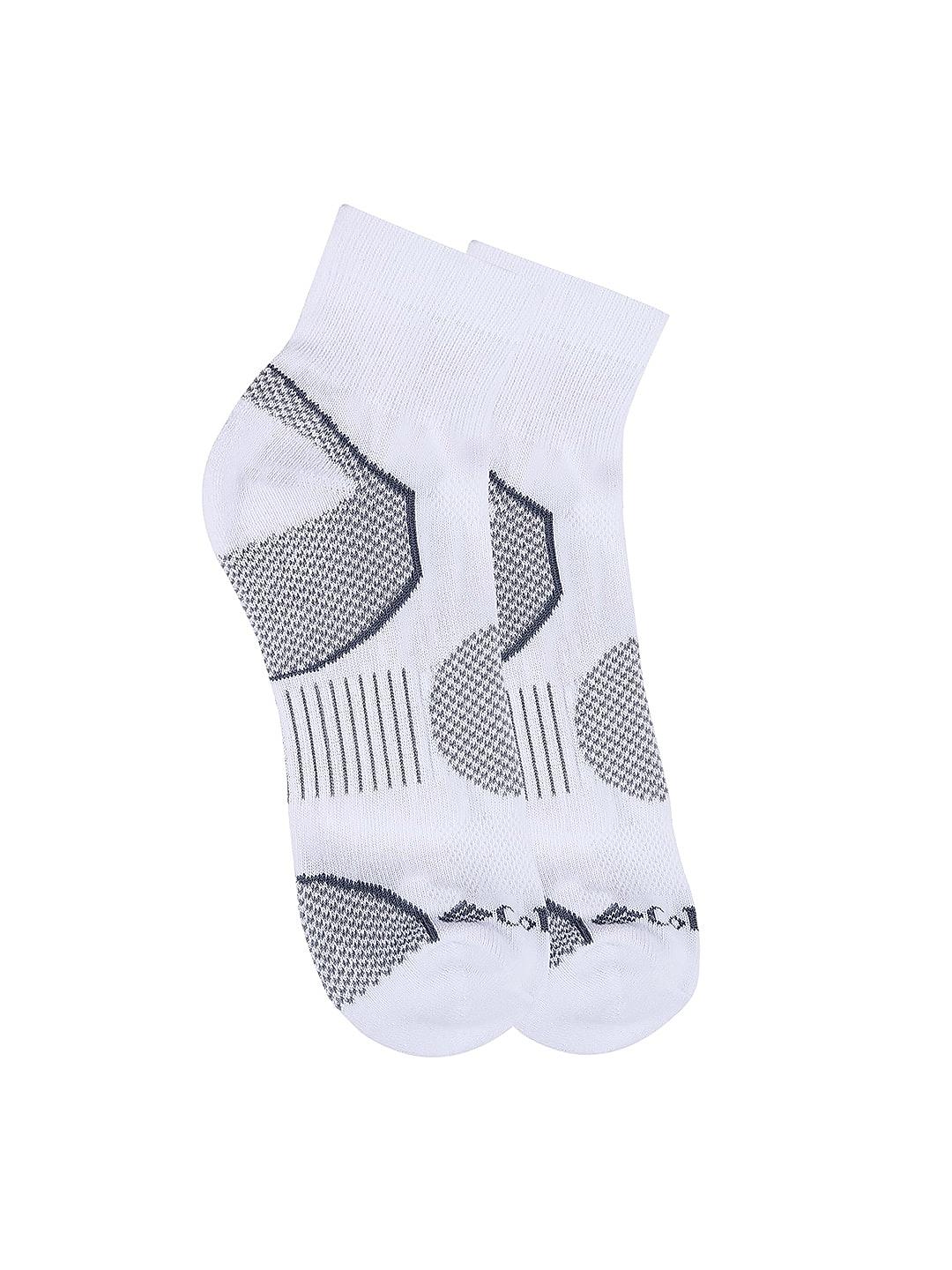 Columbia Men White Socks Mn Quarter-Balnce Pt (Pair of 2) (Not Returnable)