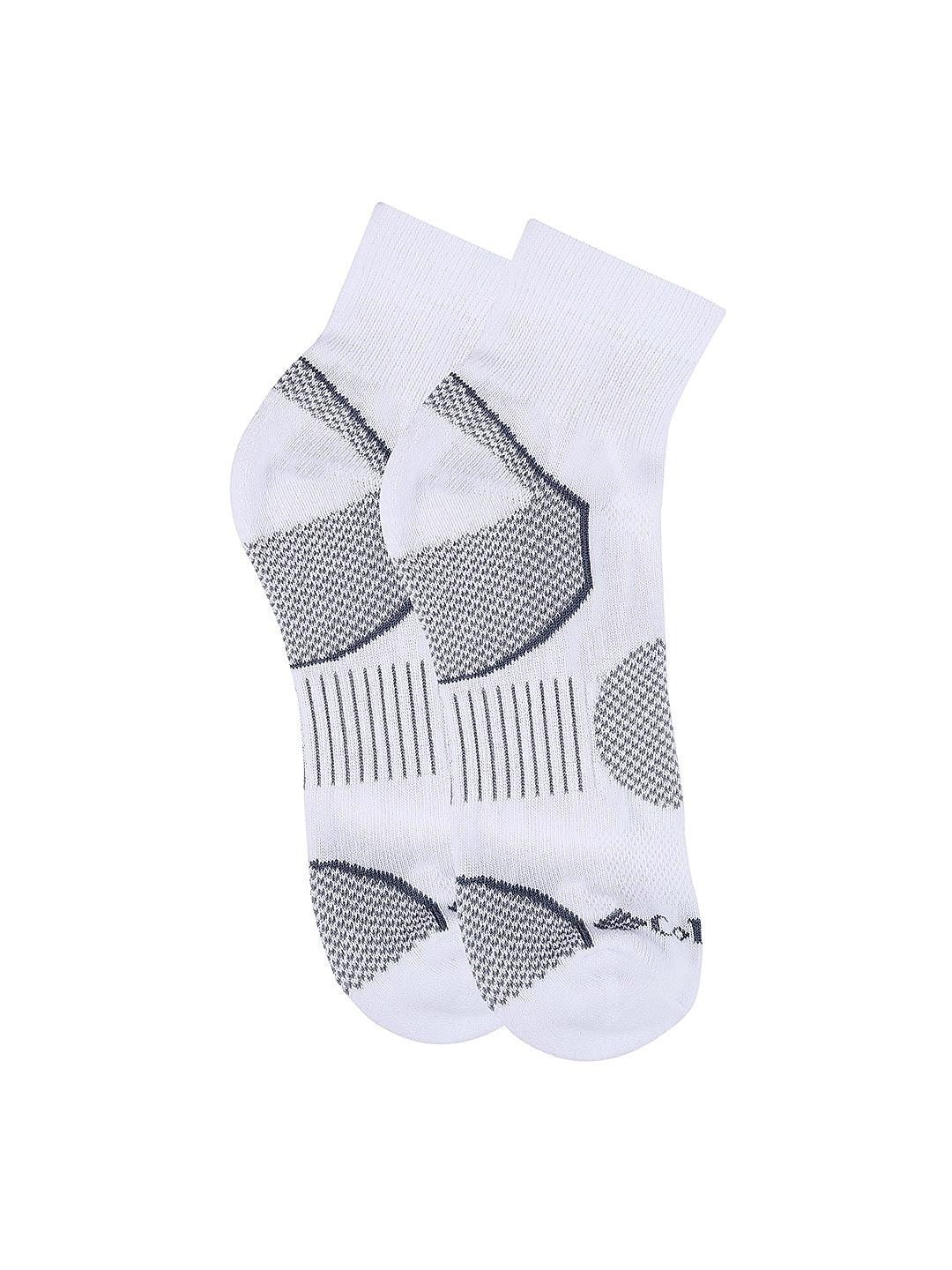 Columbia Men White Socks Mn Quarter-Balnce Pt (Pair of 2) (Not Returnable)