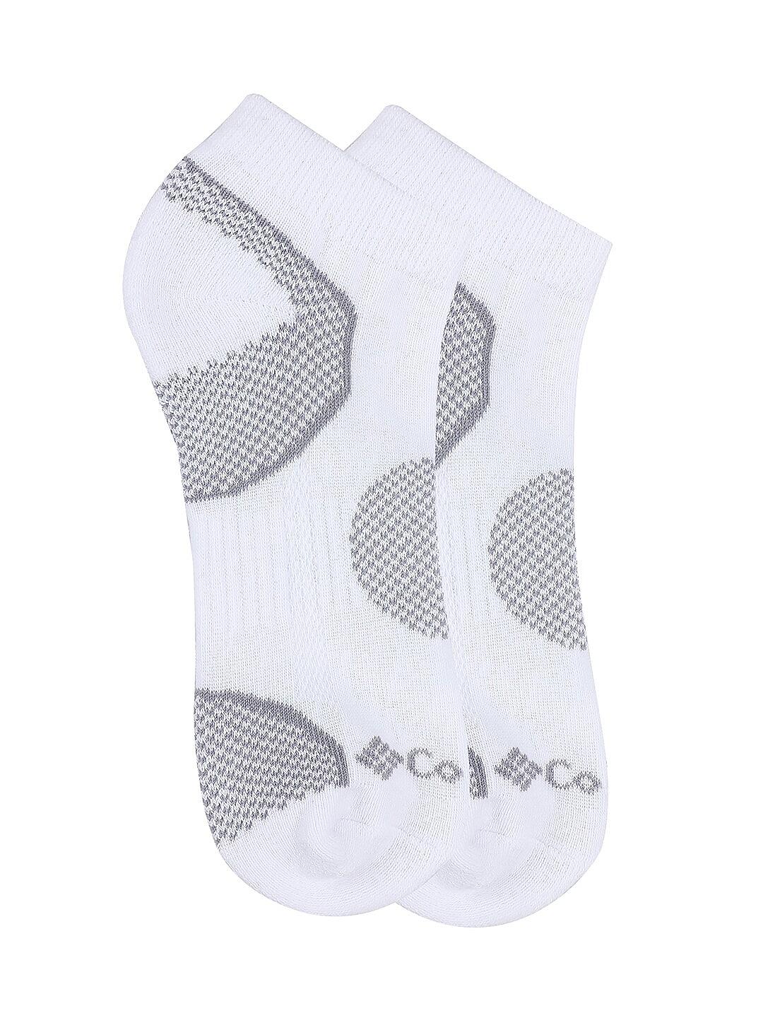 Columbia Women White Socks Wm Bal Pt Walk Locut (Pair of 2) (Not Returnable)