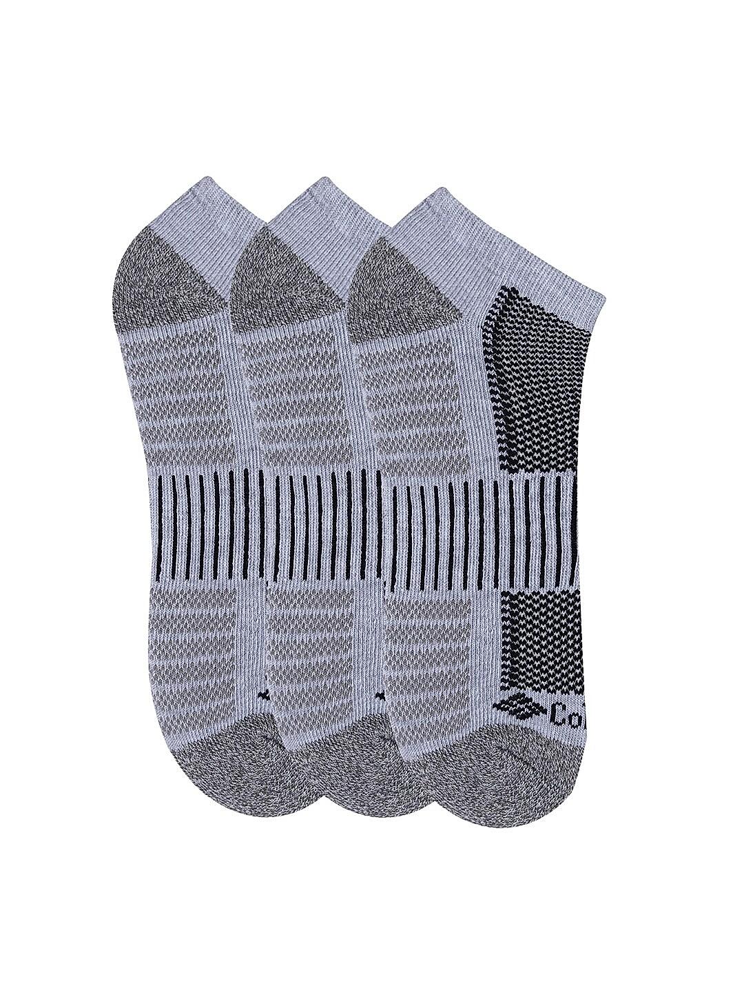 Columbia Men Grey Socks Mn Ns/Piq Ftbed (Pair of 6) (Not Returnable)
