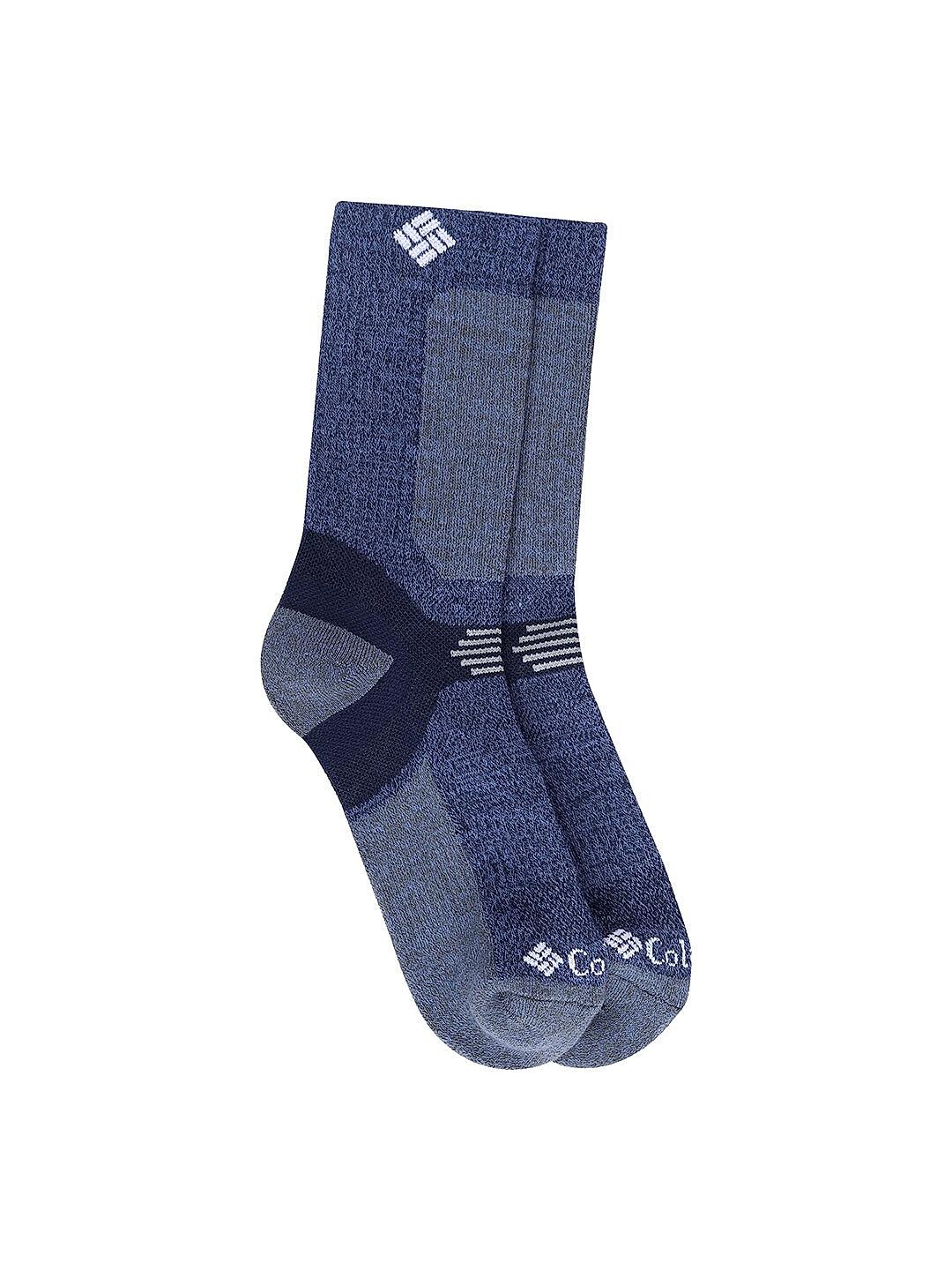 Columbia Unisex Blue Socks Ux Hk-Ltcropcrew (Pair of 1) (Not Returnable)
