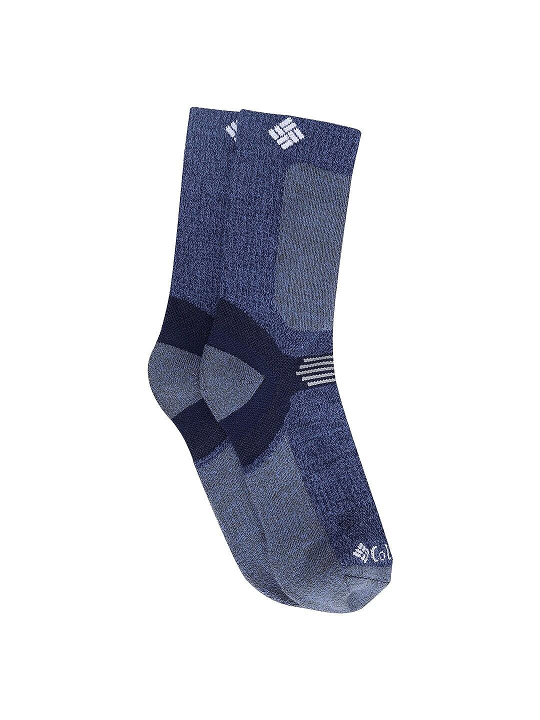 Columbia Unisex Blue Socks Ux Hk-Ltcropcrew (Pair of 1) (Not Returnable)
