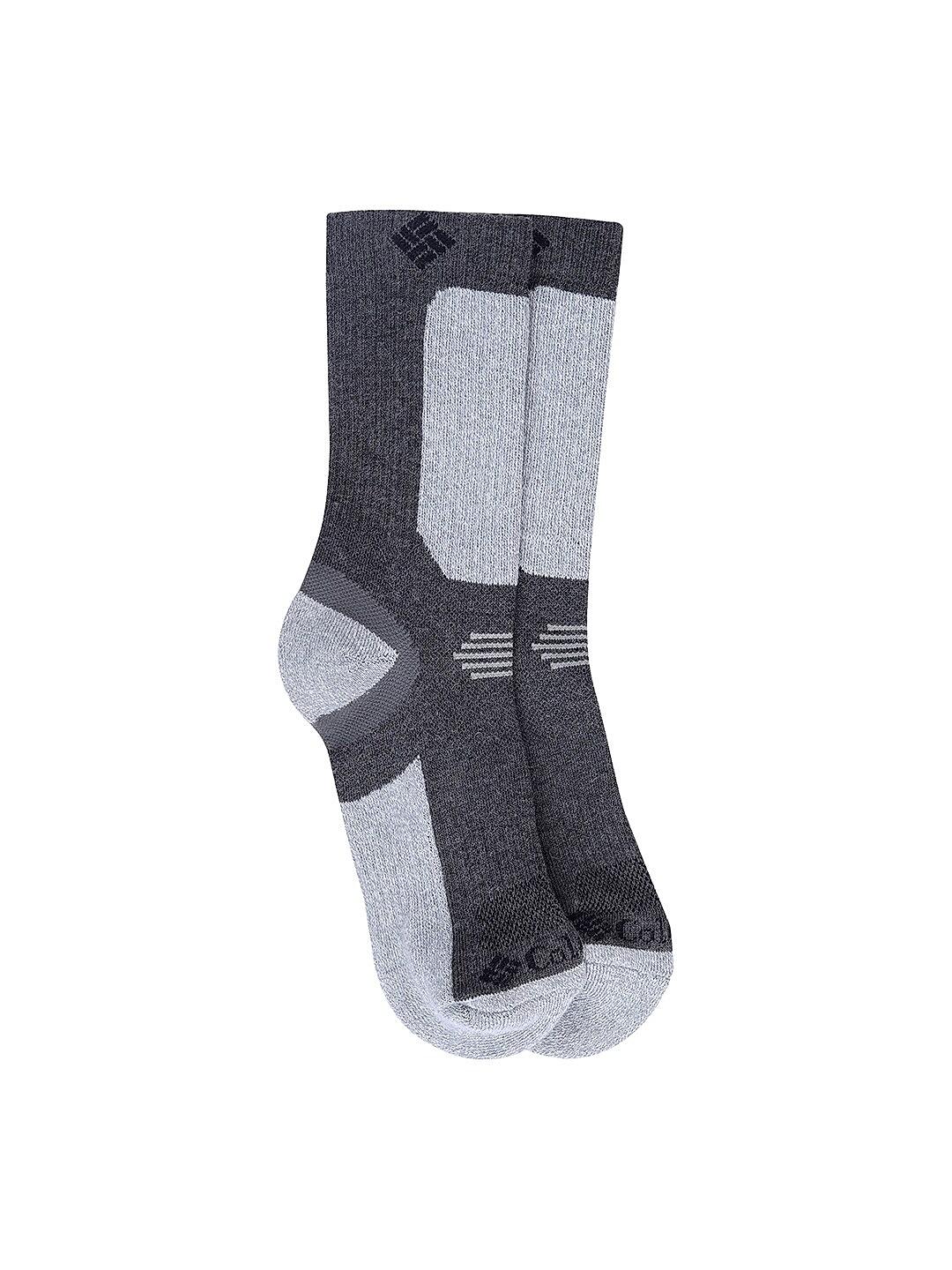 Columbia Unisex Grey Socks Ux Hk-Ltcropcrew (Pair of 1) (Not Returnable)