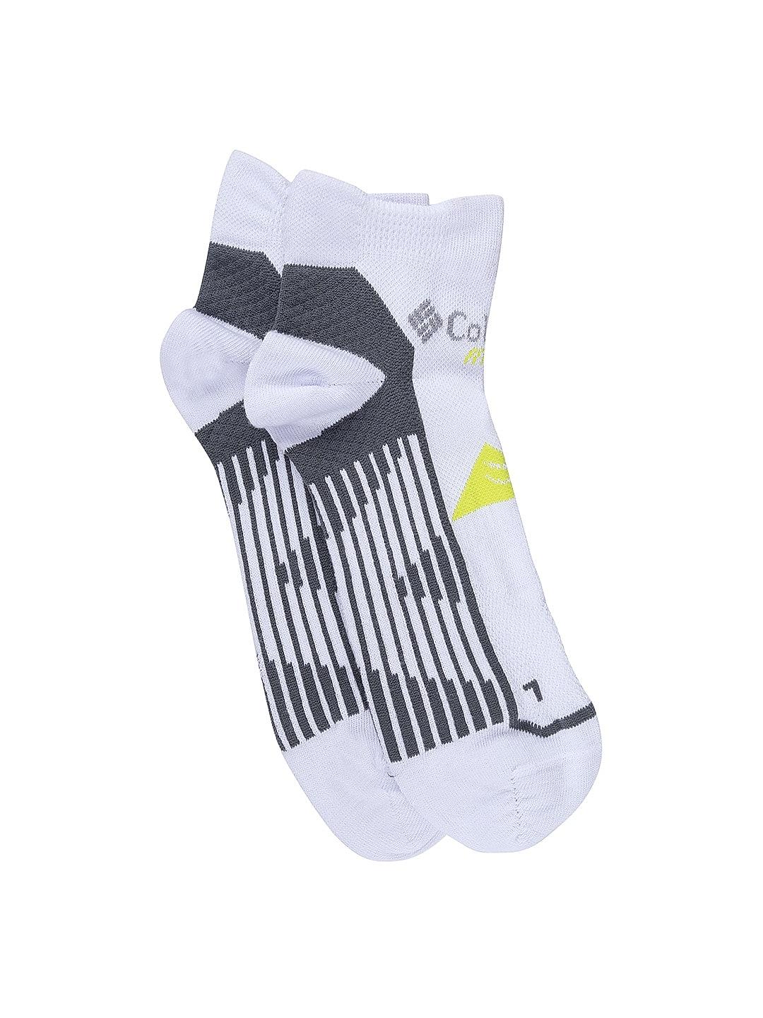 Columbia Unisex White Socks Ux Run Lc-Optical (Pair of 1) (Not Returnable)