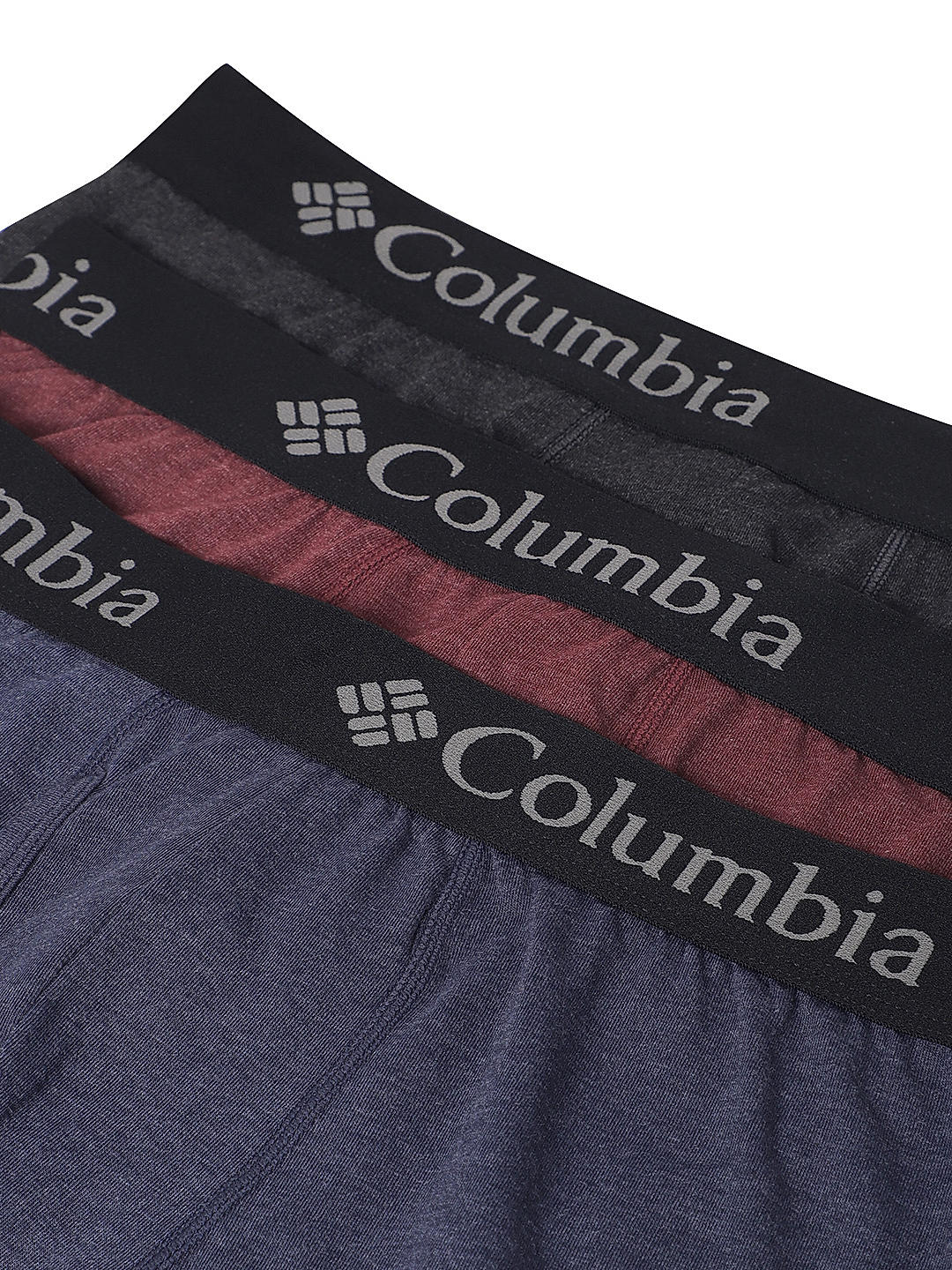 Columbia Men Multi Performance Cotton / Stretch Boxer Briefs Packe of 3  (Not Returnable)