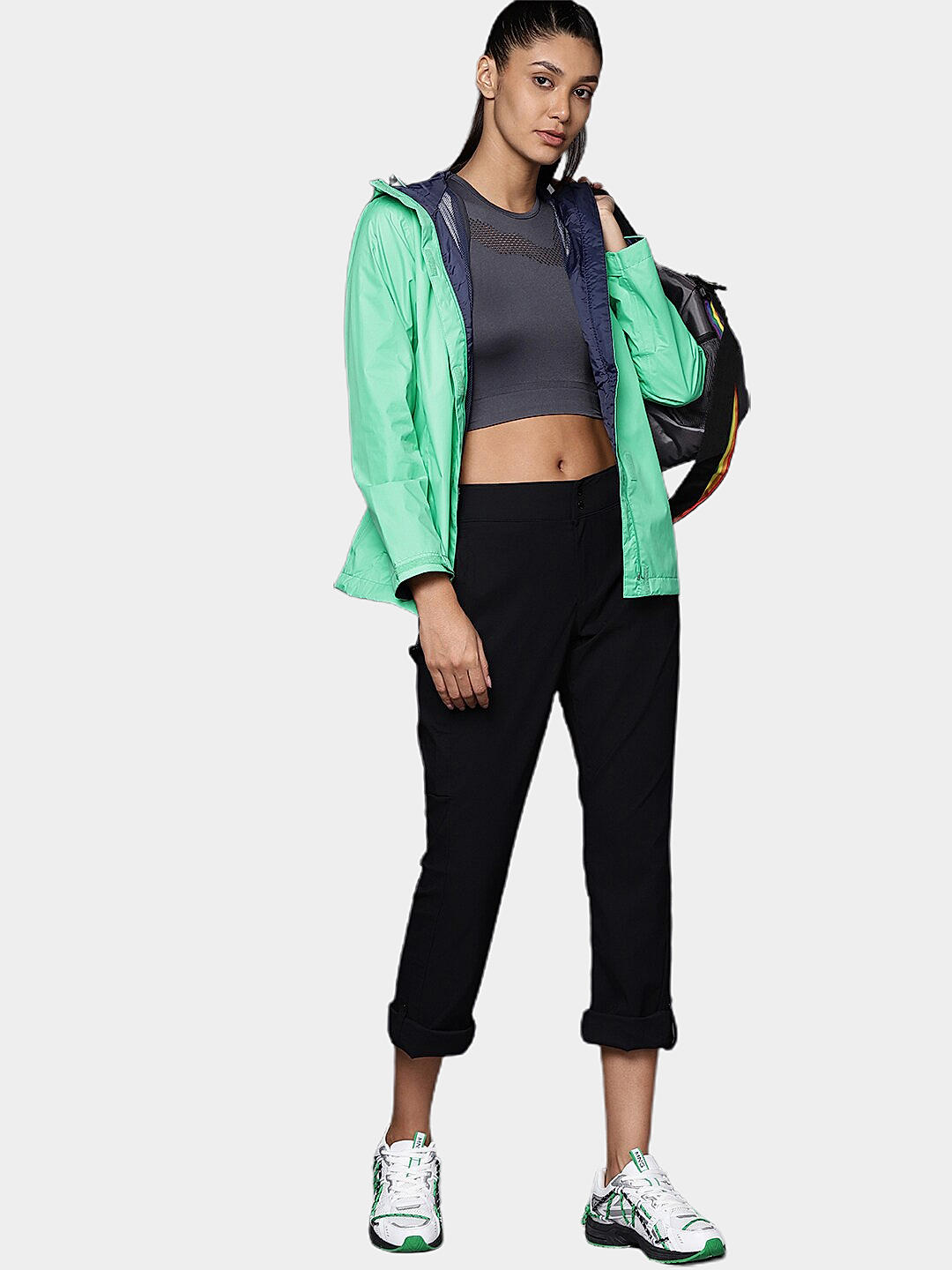 Columbia Womens Blue Omni-Tech Arcadia II Rain Jacket