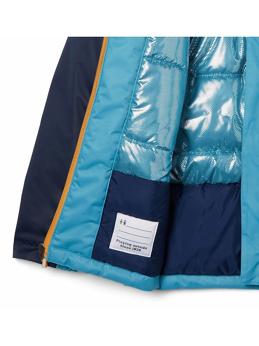 Columbia Kids Boys Blue Omni-Heat Reflective Hikebound Insulated Jacket